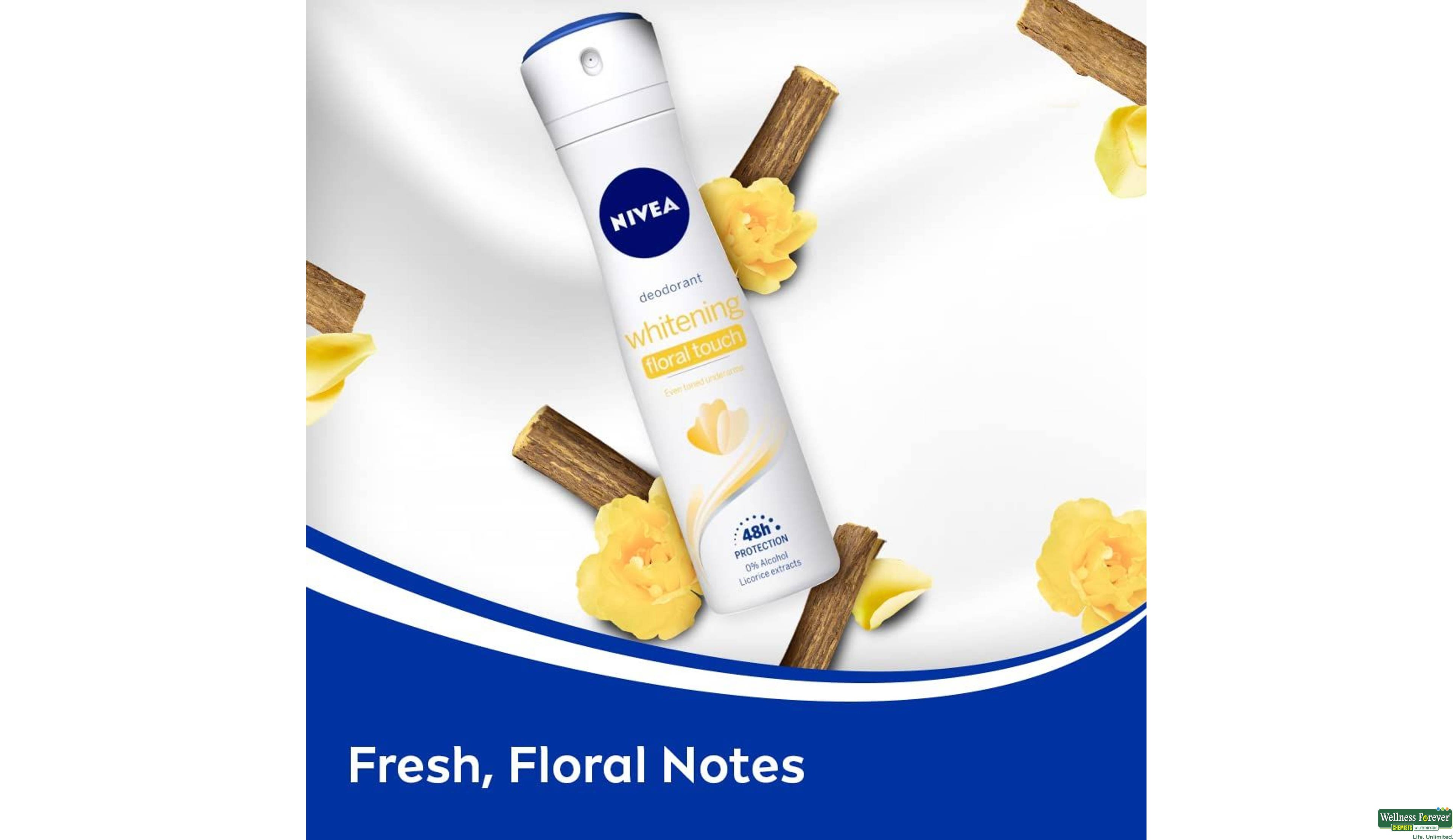 NIVEA DEO WOMEN WHITE FLORAL TOUCH 150ML- 4, 150ML, 