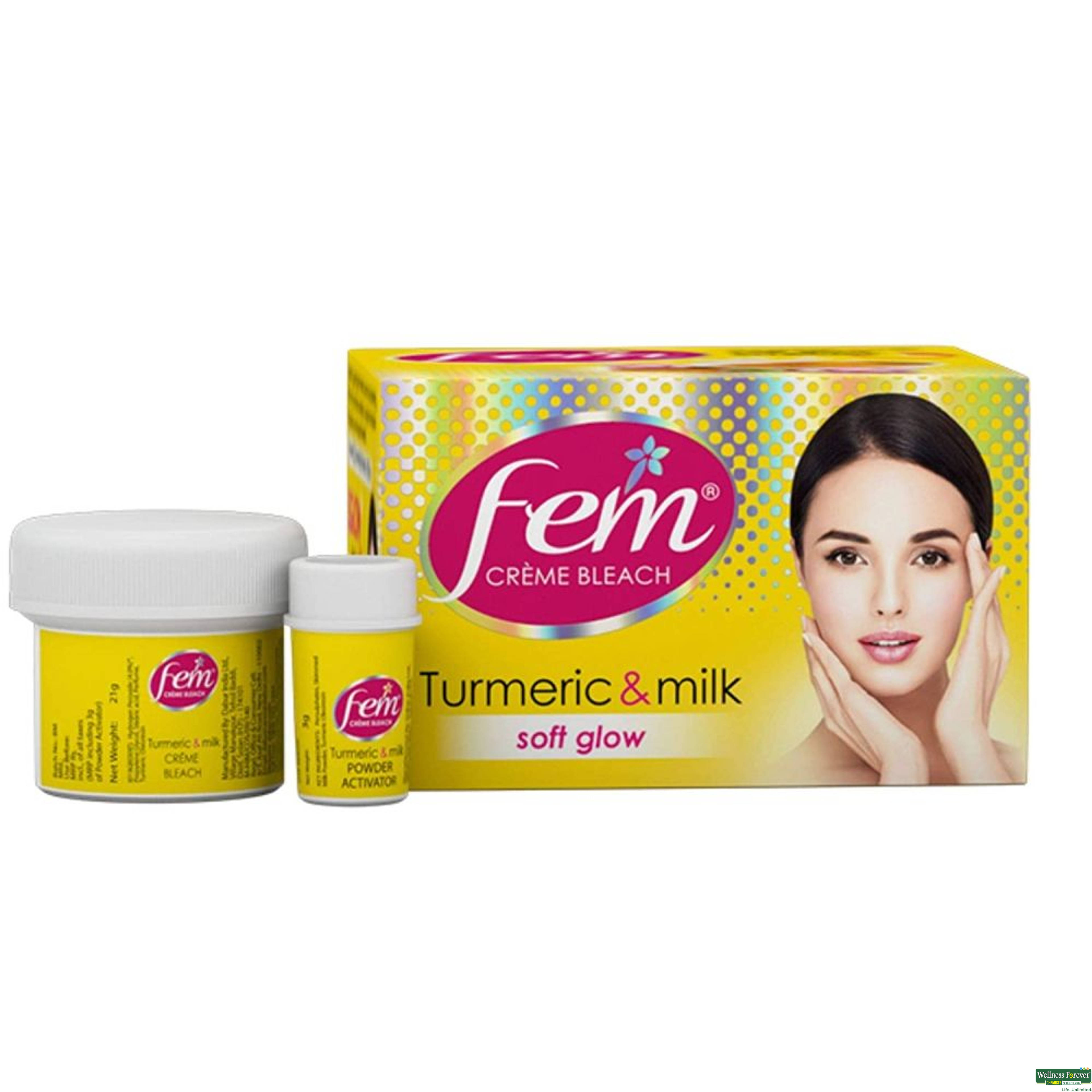 Fem Fairness Natural Turmeric Herbal Bleach, 8 g-image