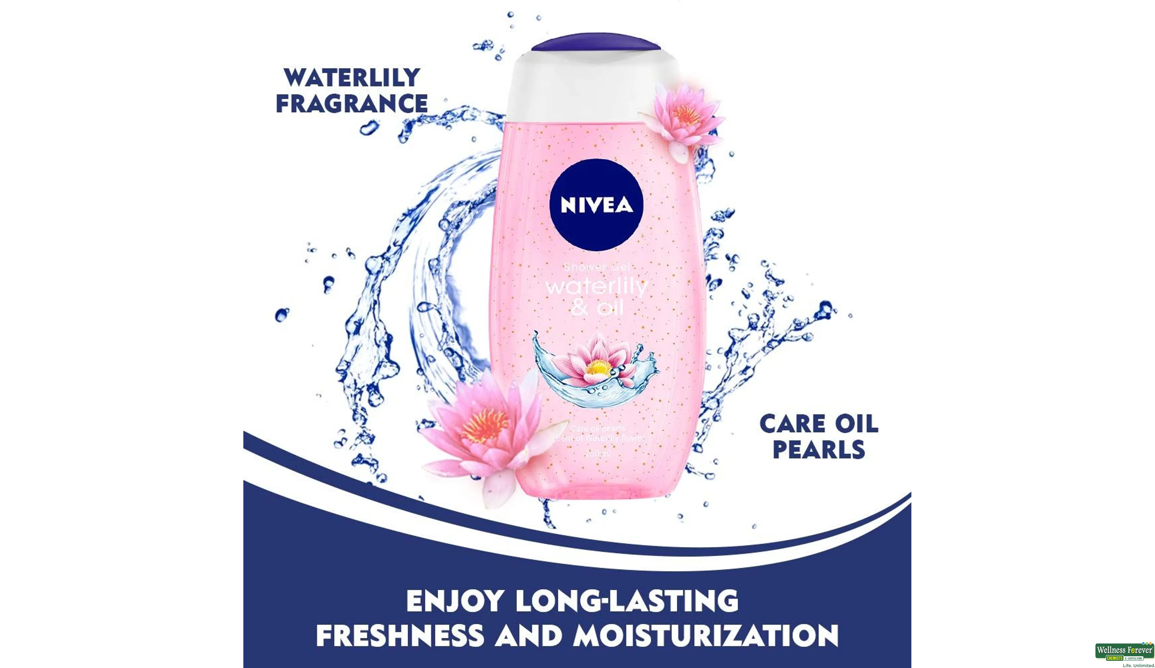 NIVEA S/GEL WATERLILY 250ML- 3, 250ML, 