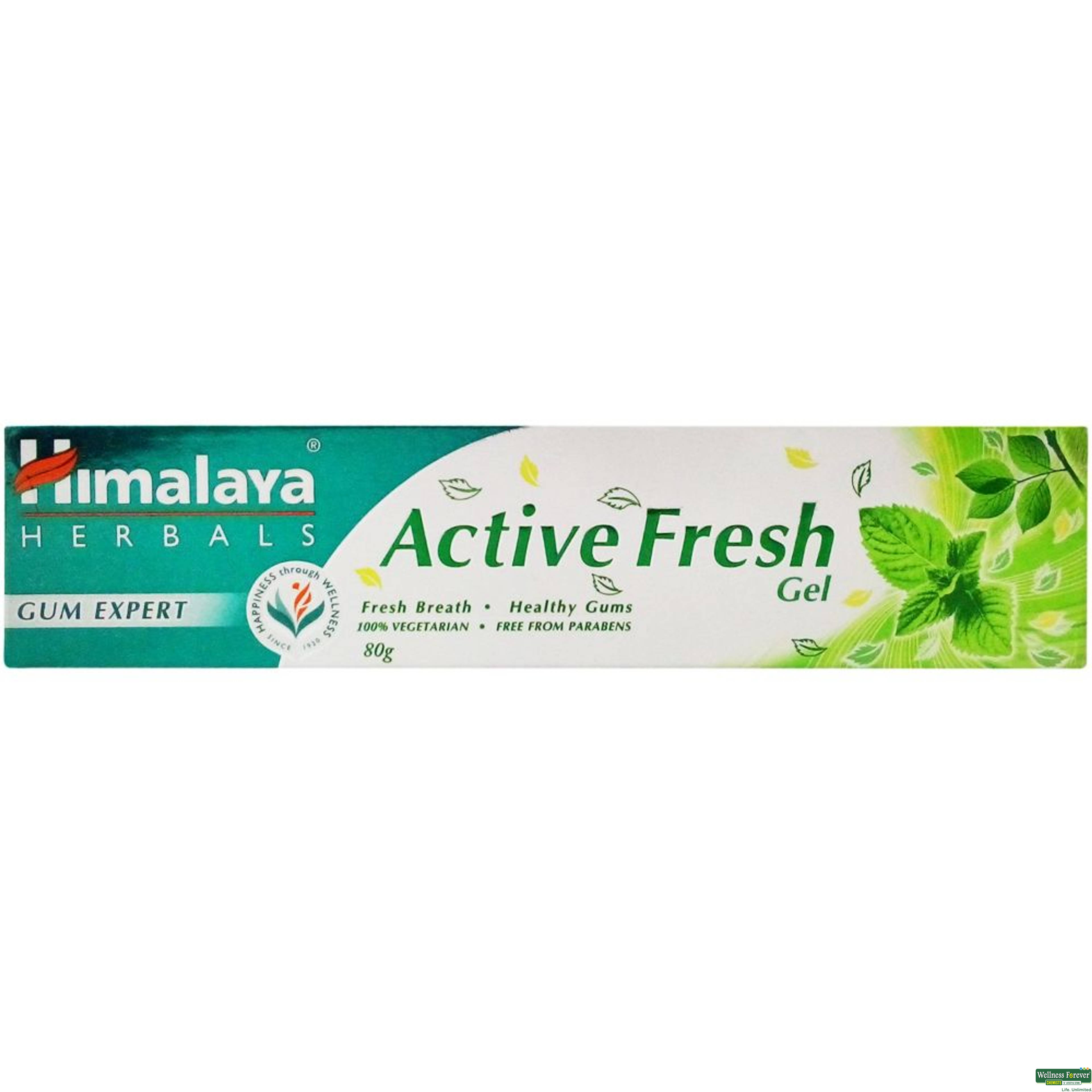 Himalaya Herbals Active Fresh Gel Toothpaste, 80 g-image