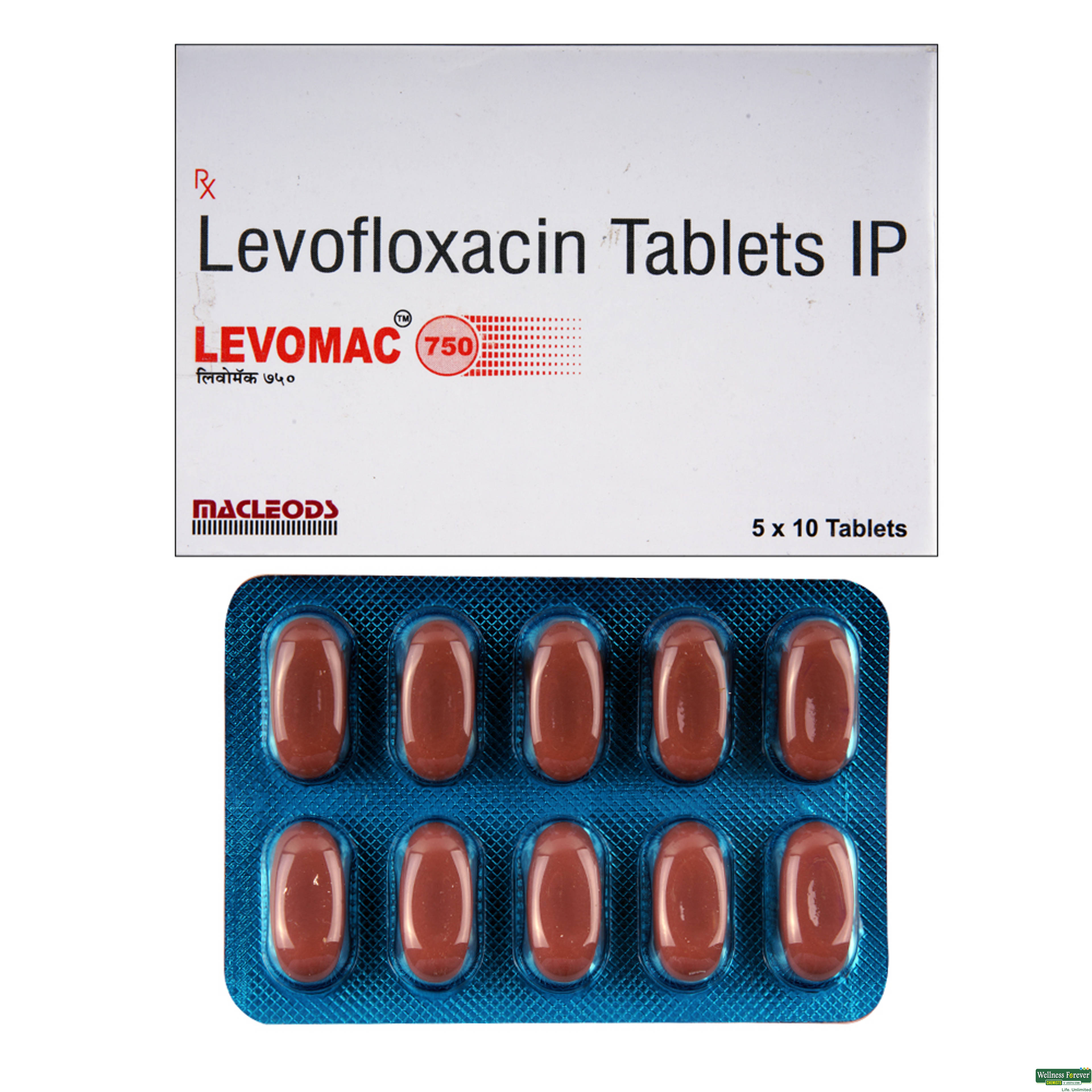 LEVOMAC 750MG 10TAB-image