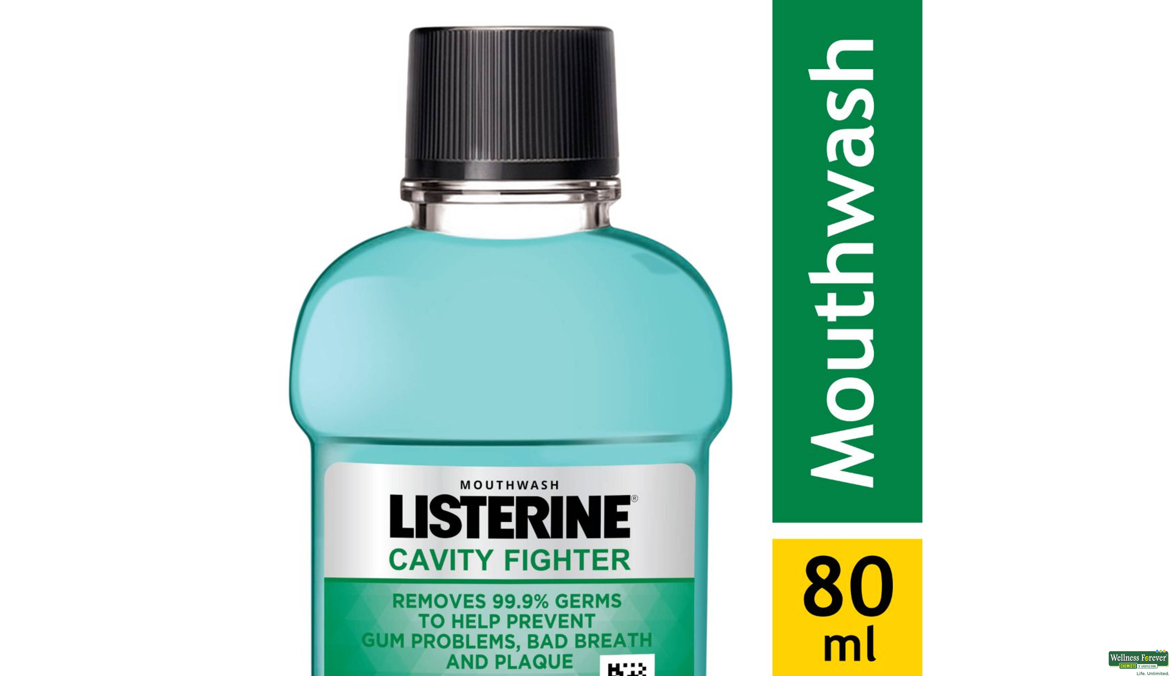 LISTERINE M/WASH CAVITY FIGHTER 80ML- 1, 80ML, 