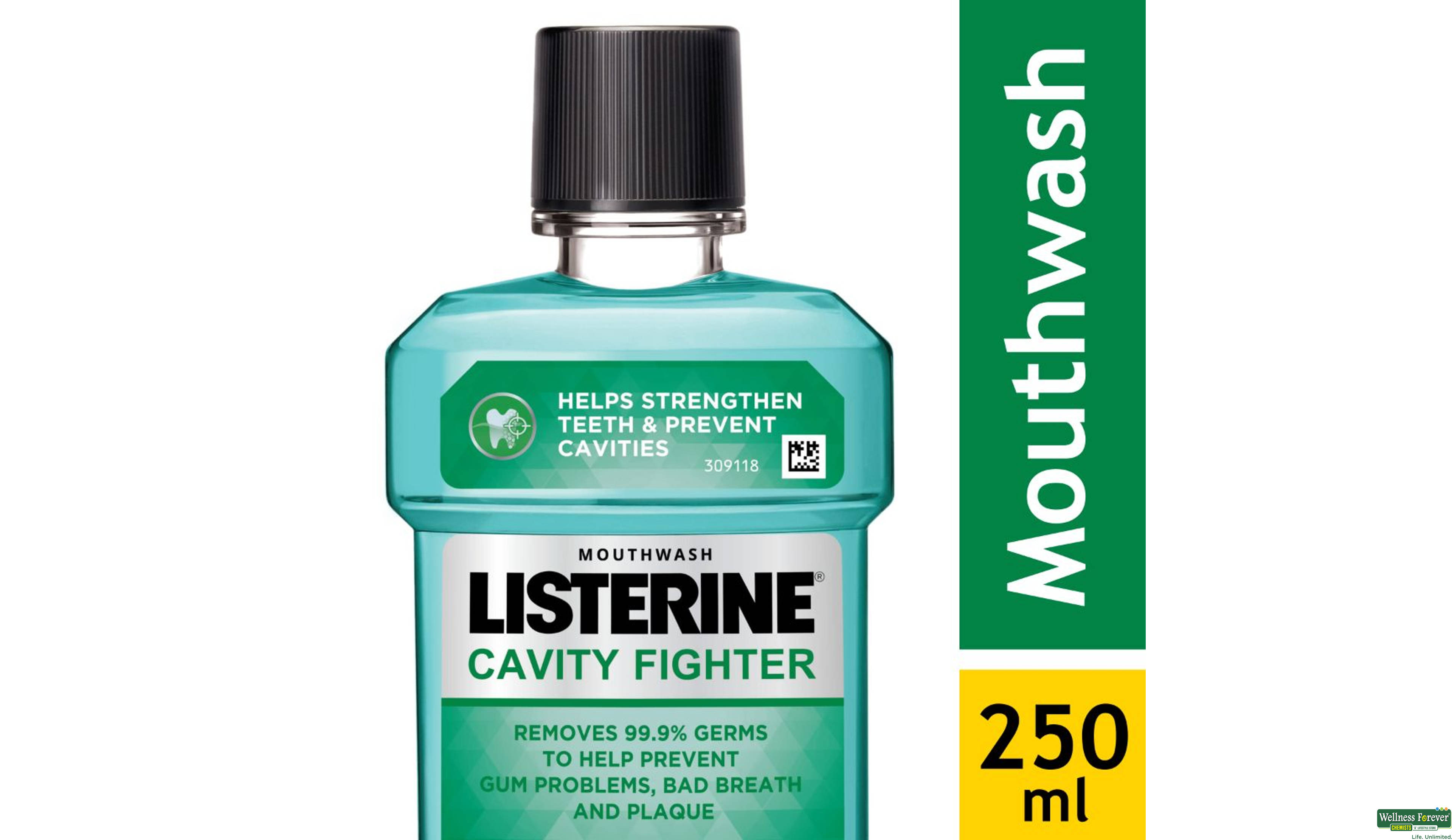 LISTERINE M/WASH CAVITY FIGHTER 250ML- 1, 250ML, 