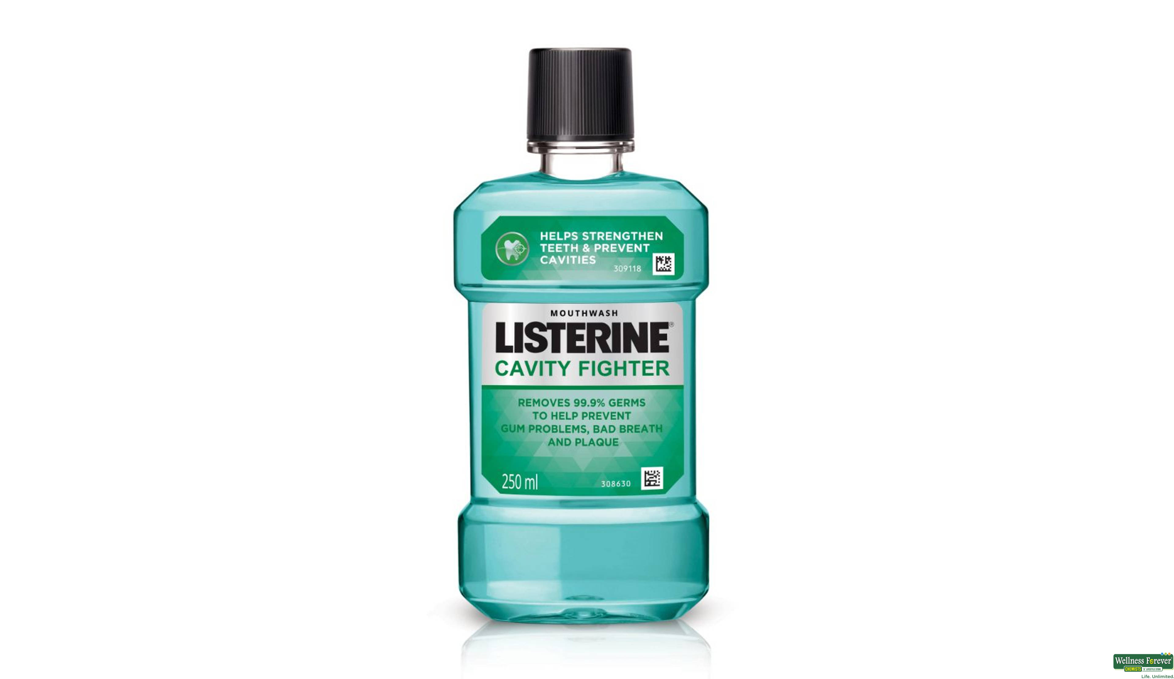 LISTERINE M/WASH CAVITY FIGHTER 250ML- 2, 250ML, 