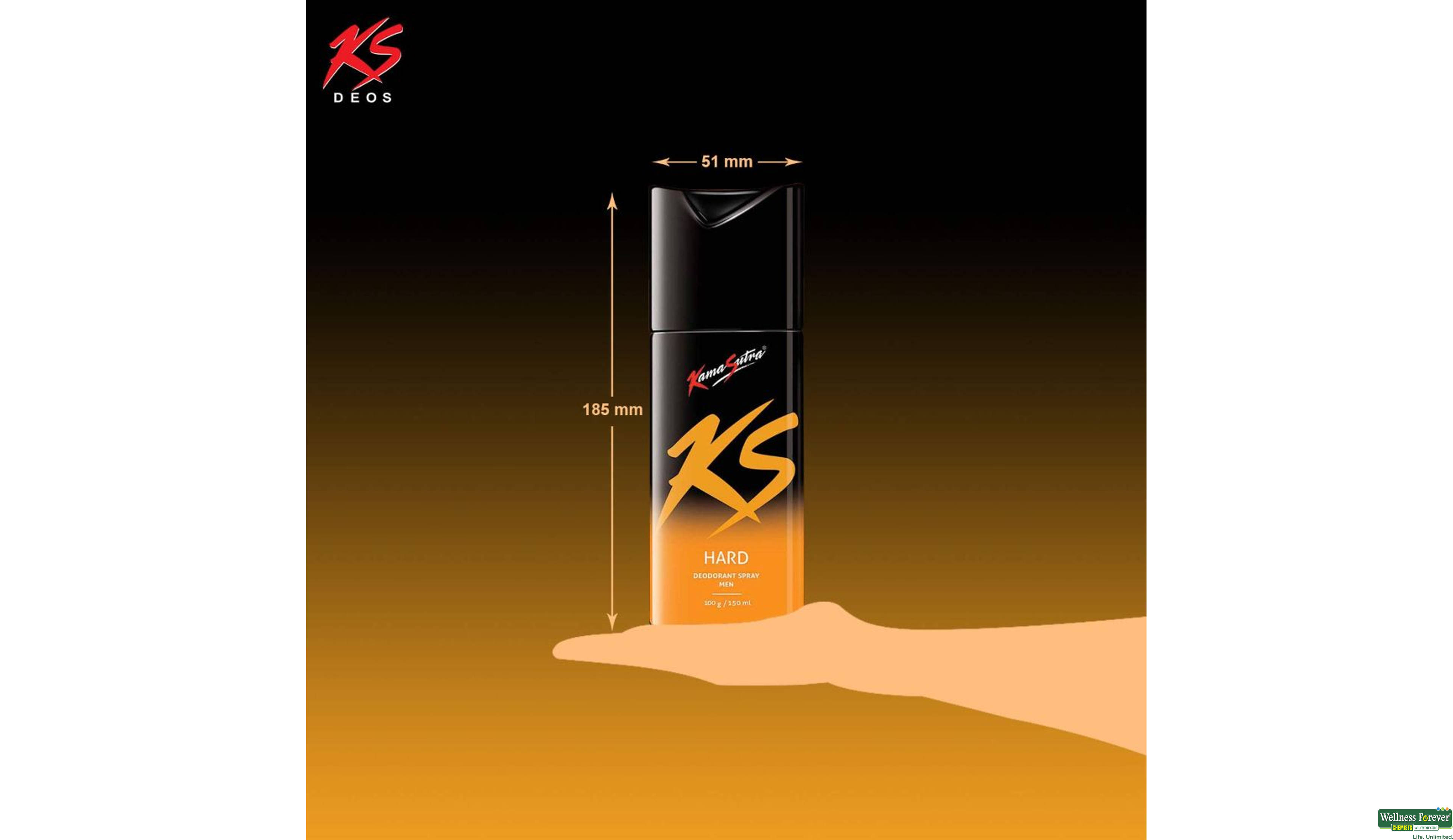 KS DEO HARD 150ML- 6, 150ML, 