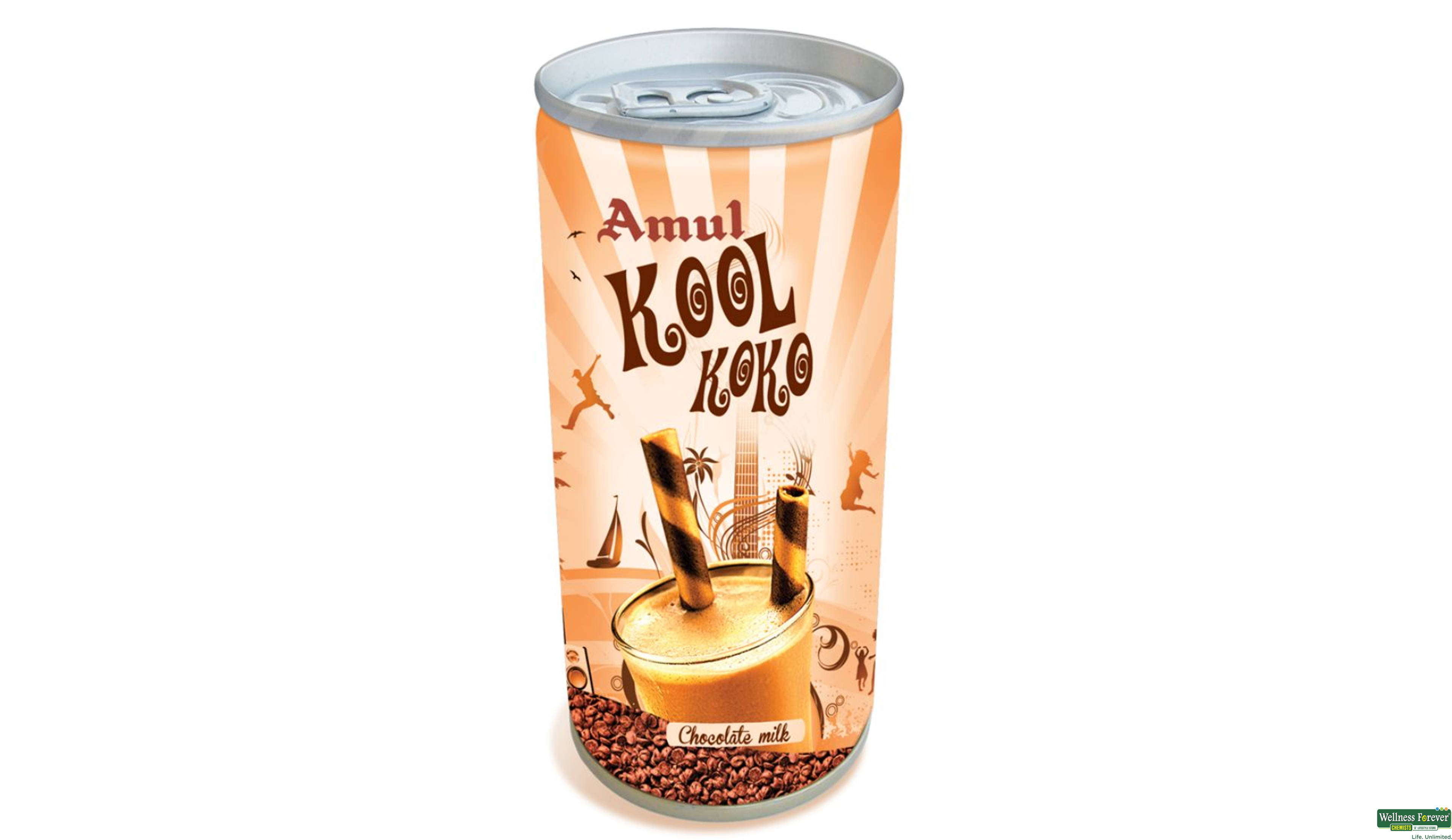 AMUL KOOL KOKO TIN 180ML- 1, 180ML, 