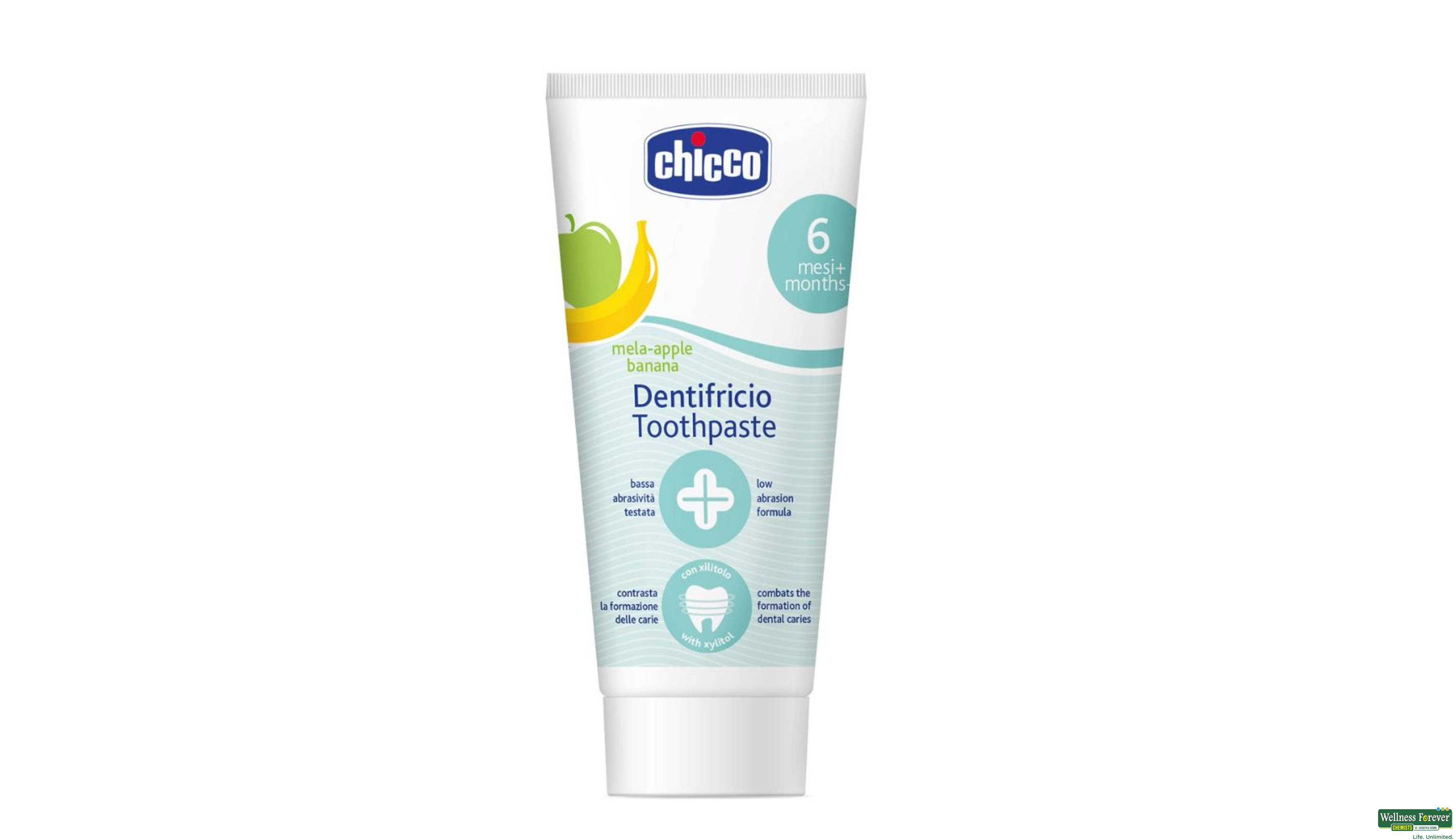 CHICCO T/PASTE APPLE BANANA 50ML- 1, 50ML, 