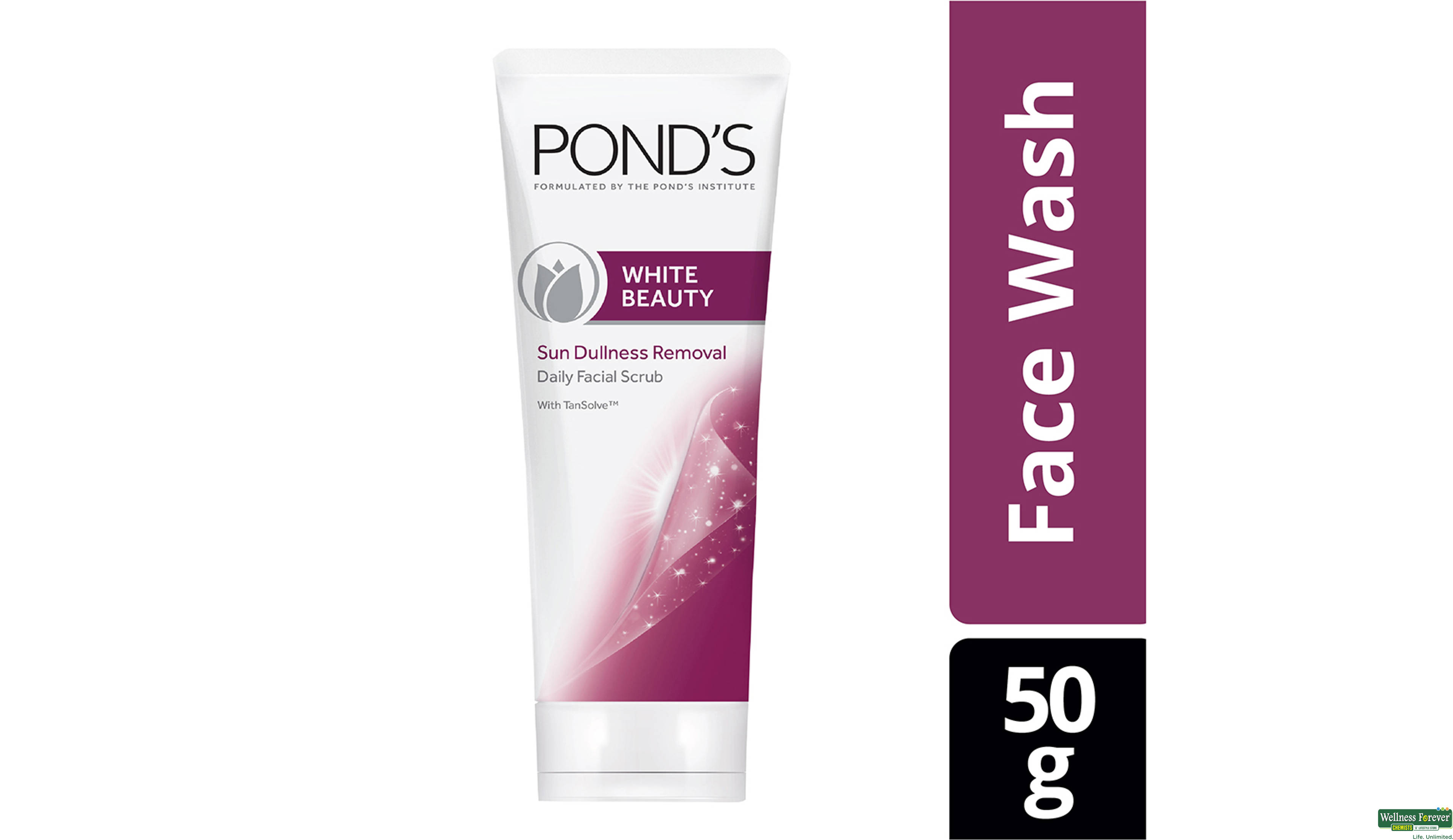 PONDS F/SCRUB WHITE TAN REMOVAL 50GM- 1, 50GM, null