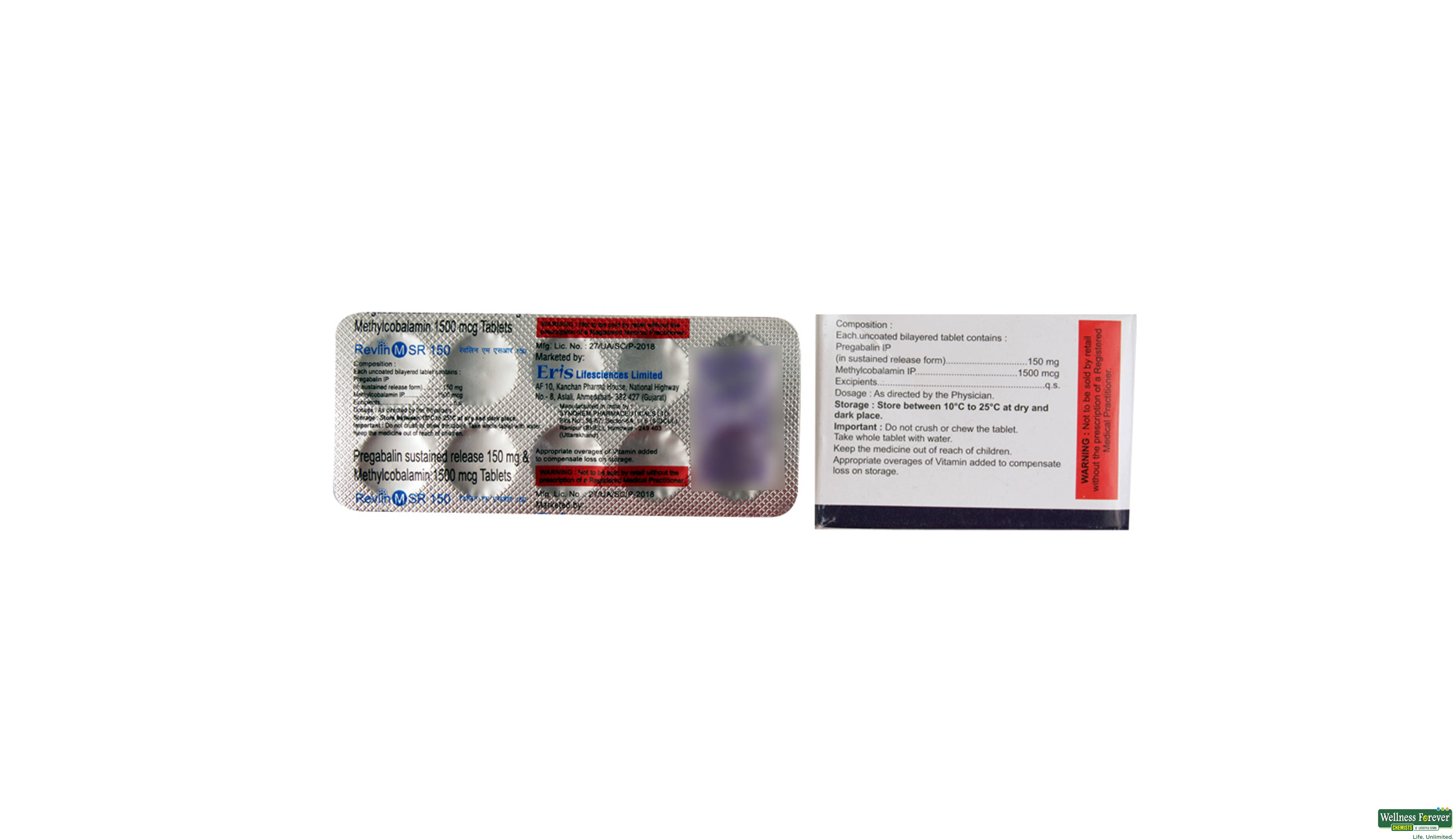REVLIN-M SR 150MG 10TAB- 2, 10TAB, 