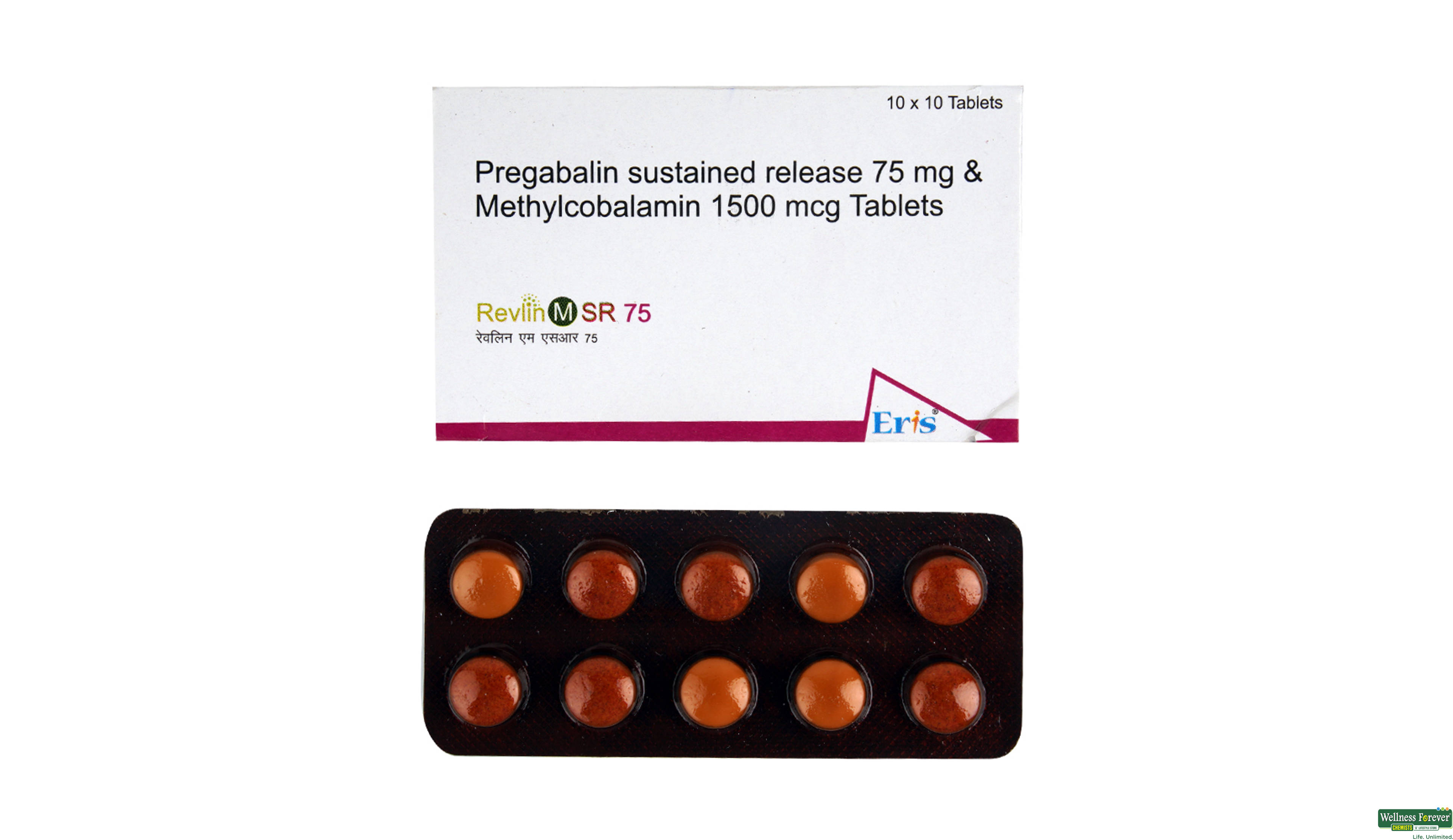 REVLIN-M SR 75MG 10TAB- 1, 10TAB, 