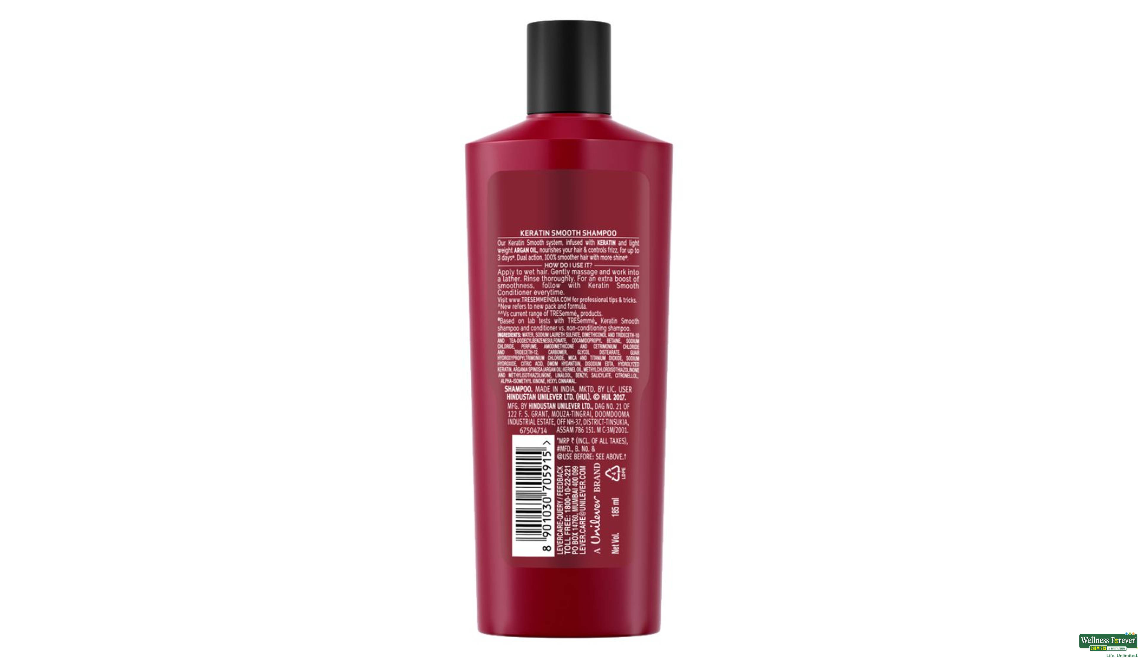 TRESEMME SHMP KERATIN SMOOTH 185ML- 2, 185ML, 