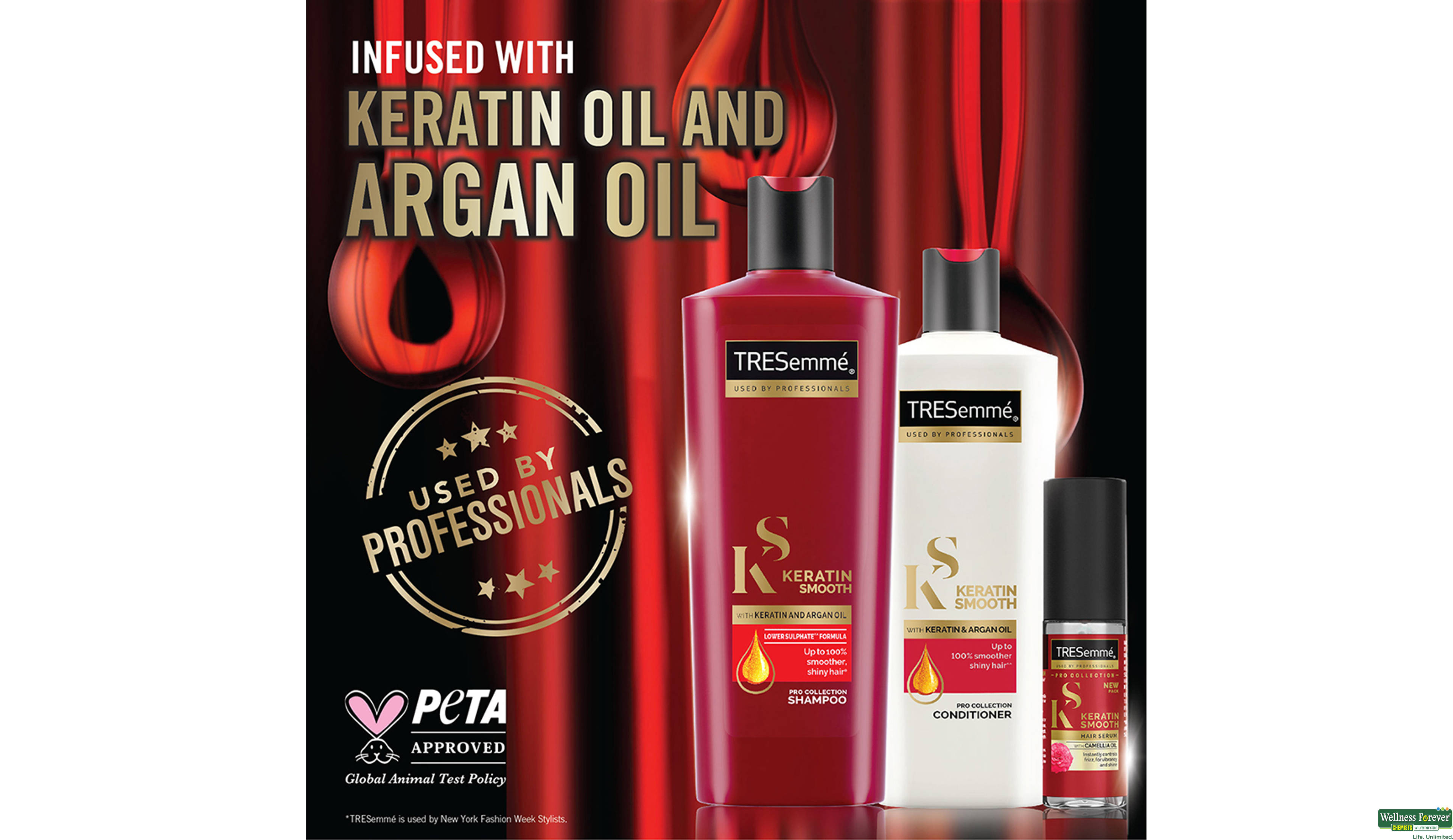 TRESEMME SHMP KERATIN SMOOTH 580ML- 3, 580ML, null