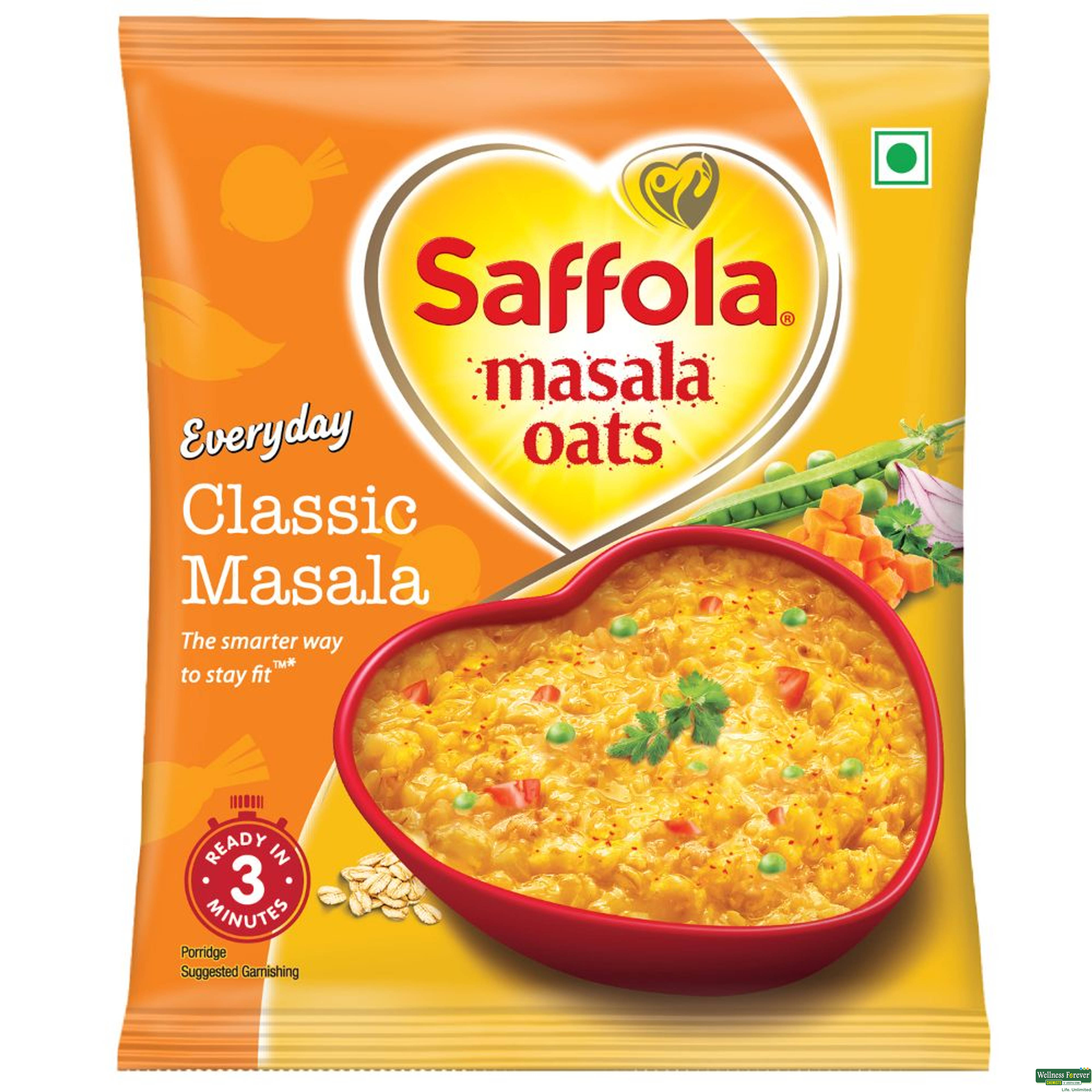 Saffola Masala Oats, Classic Masala, 39 g-image