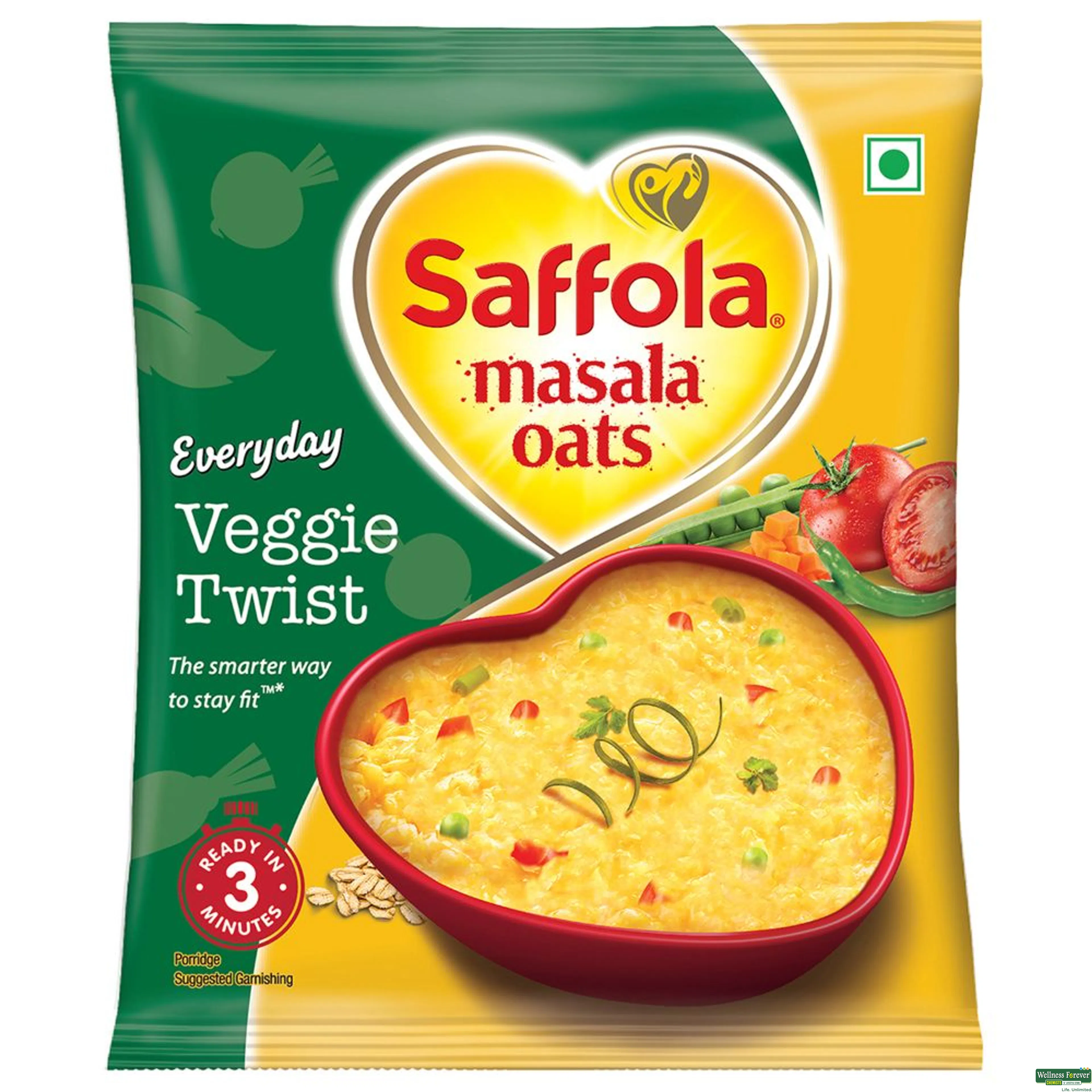 SAFFOLA OATS MASALA VEGGIE TWIST 38GM-image