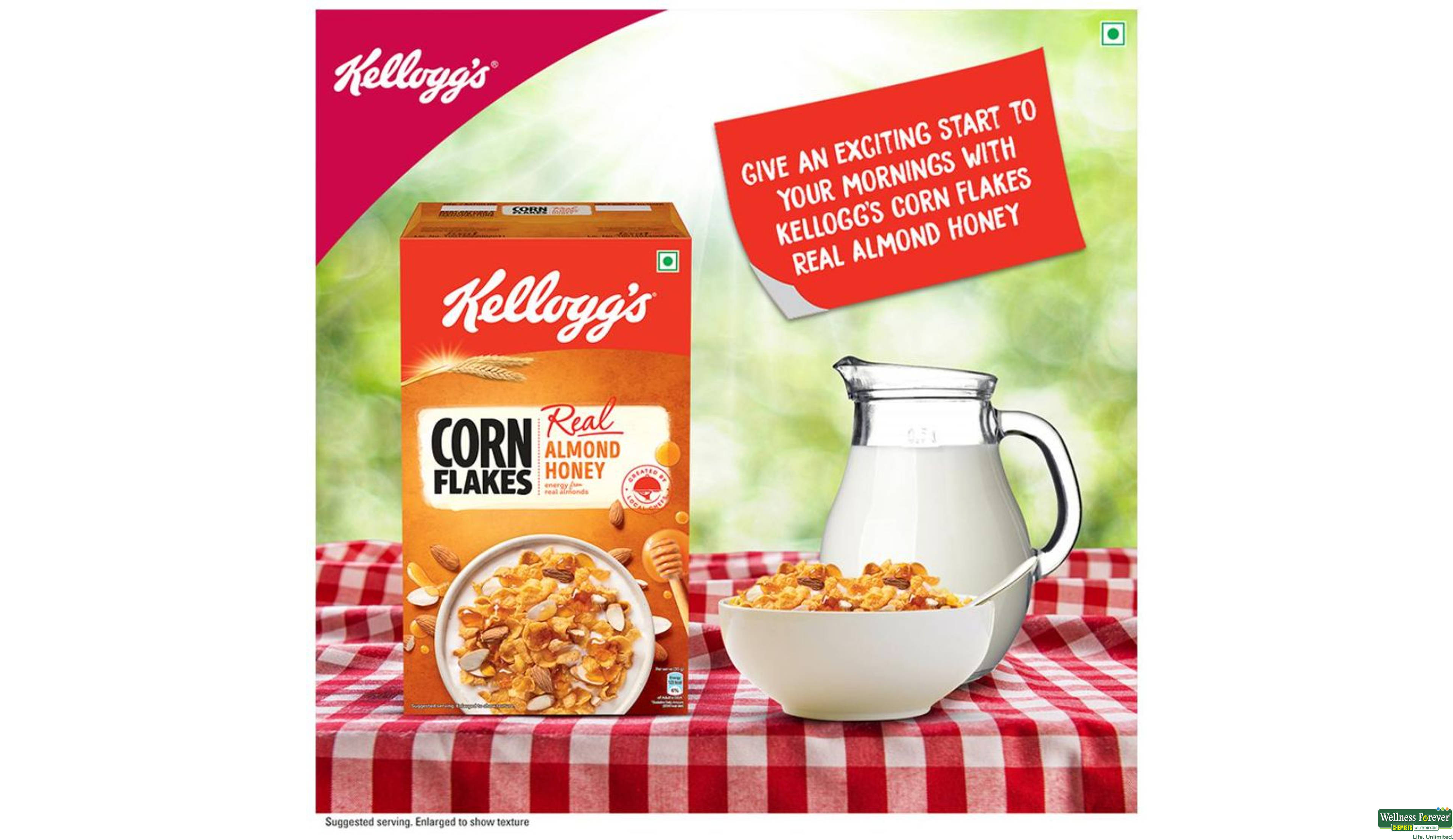 KELL CORNFLAKES ALMOND HONEY 650GM- 6, 650GM, 