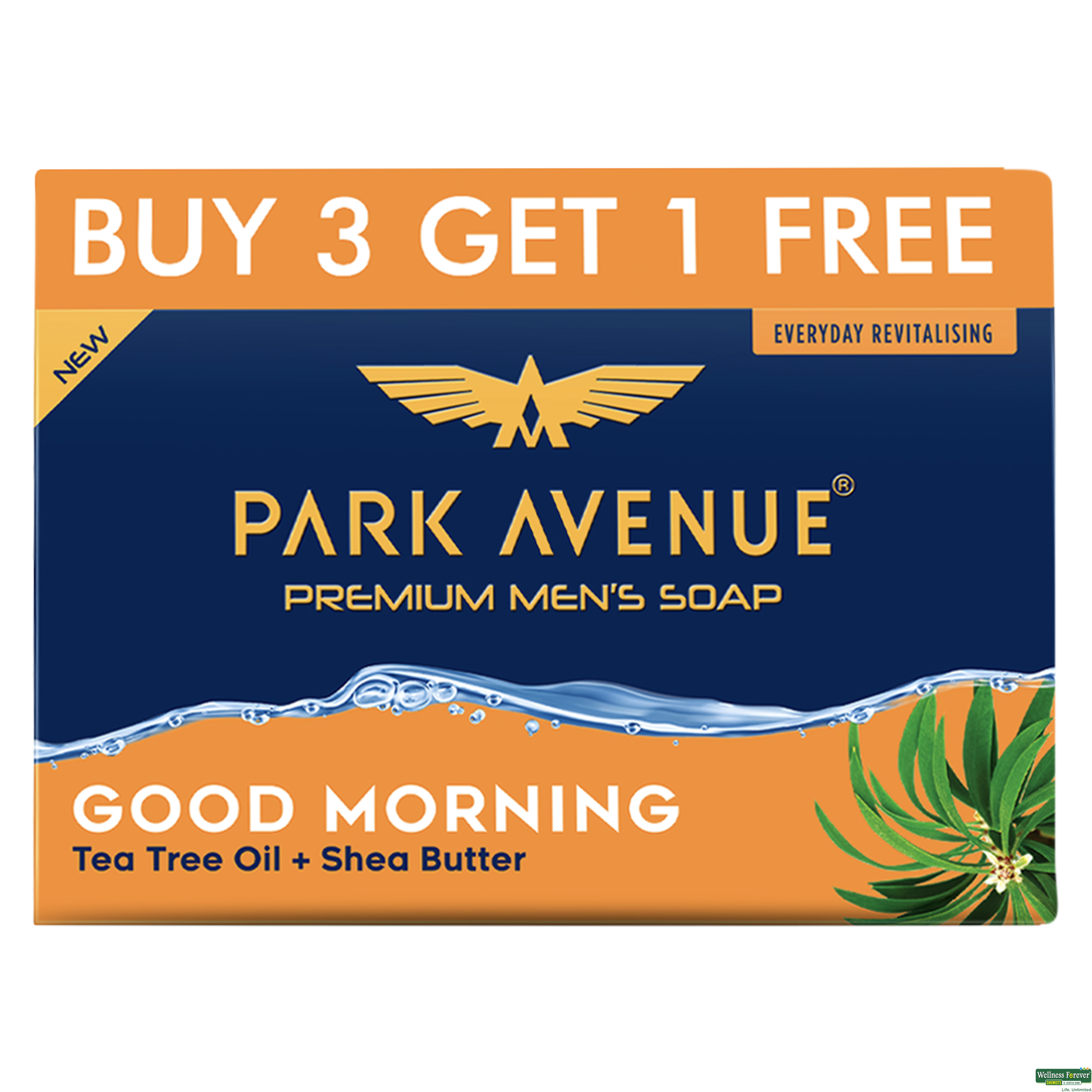 Park Avenue Good Morning Soap For Men 4x125g-image