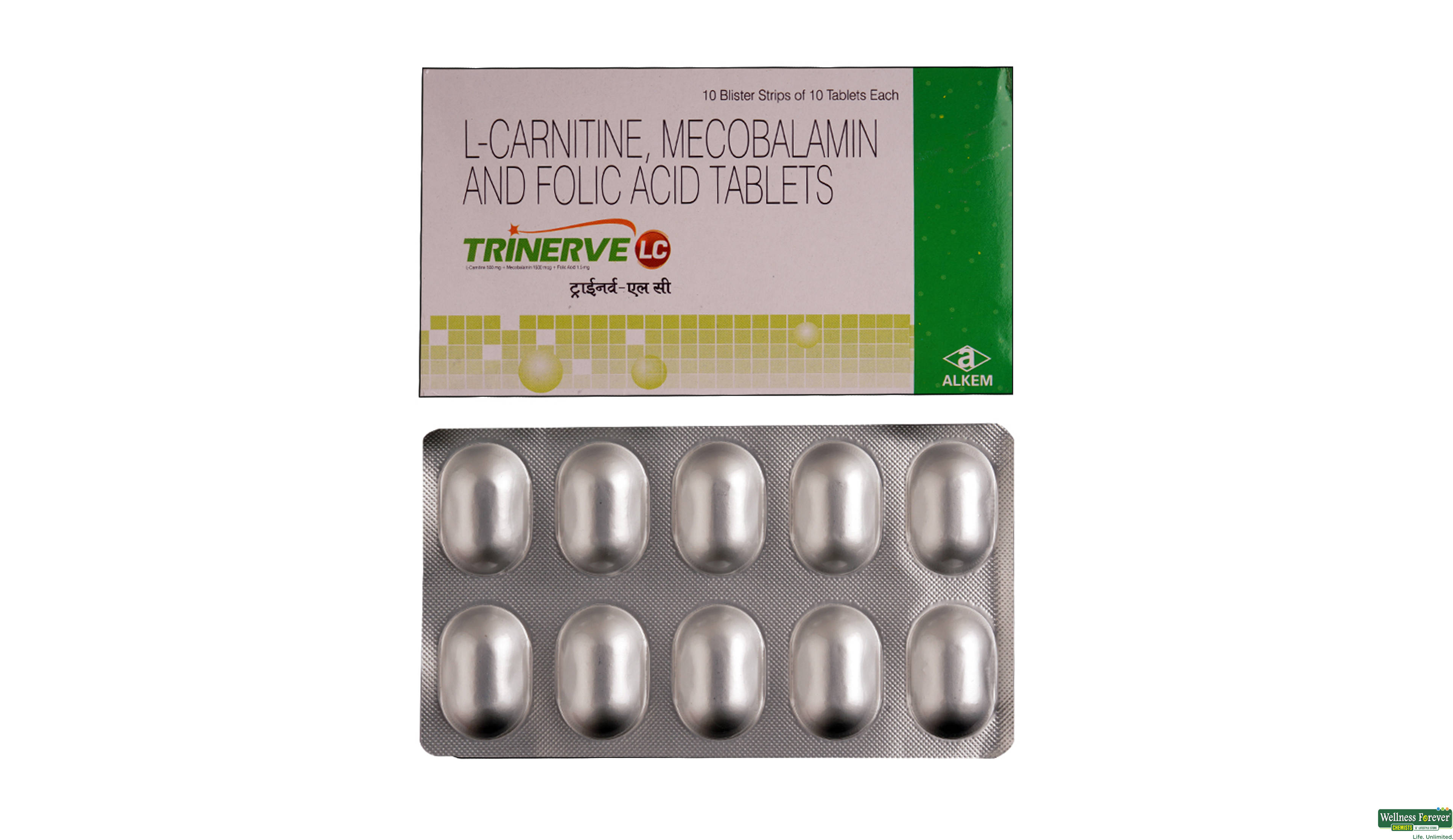 TRINERVE-LC 10TAB- 1, 10TAB, 