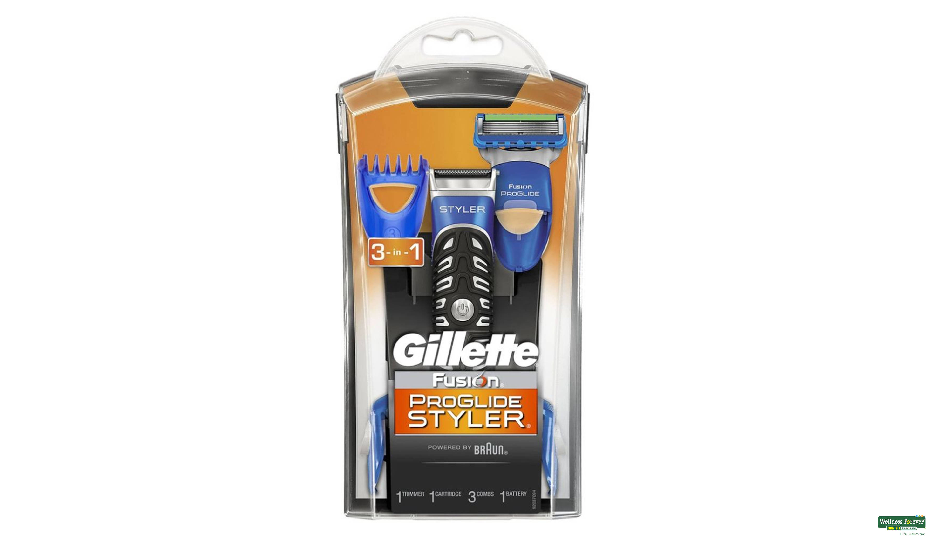 GILL SH/RAZOR FUSION PROGLIDE TRIMMER 1P- 1, 1PC, 