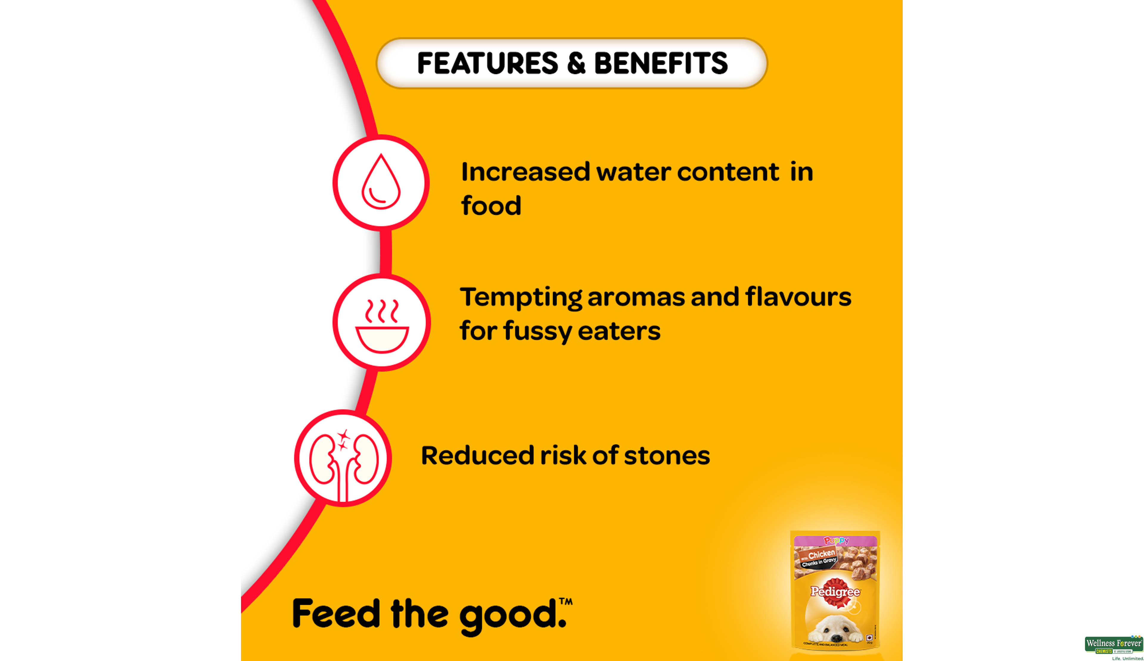 PEDIGREE DOG FOOD WET PUPPY CHI/CHUNK 70GM- 6, 70GM, 