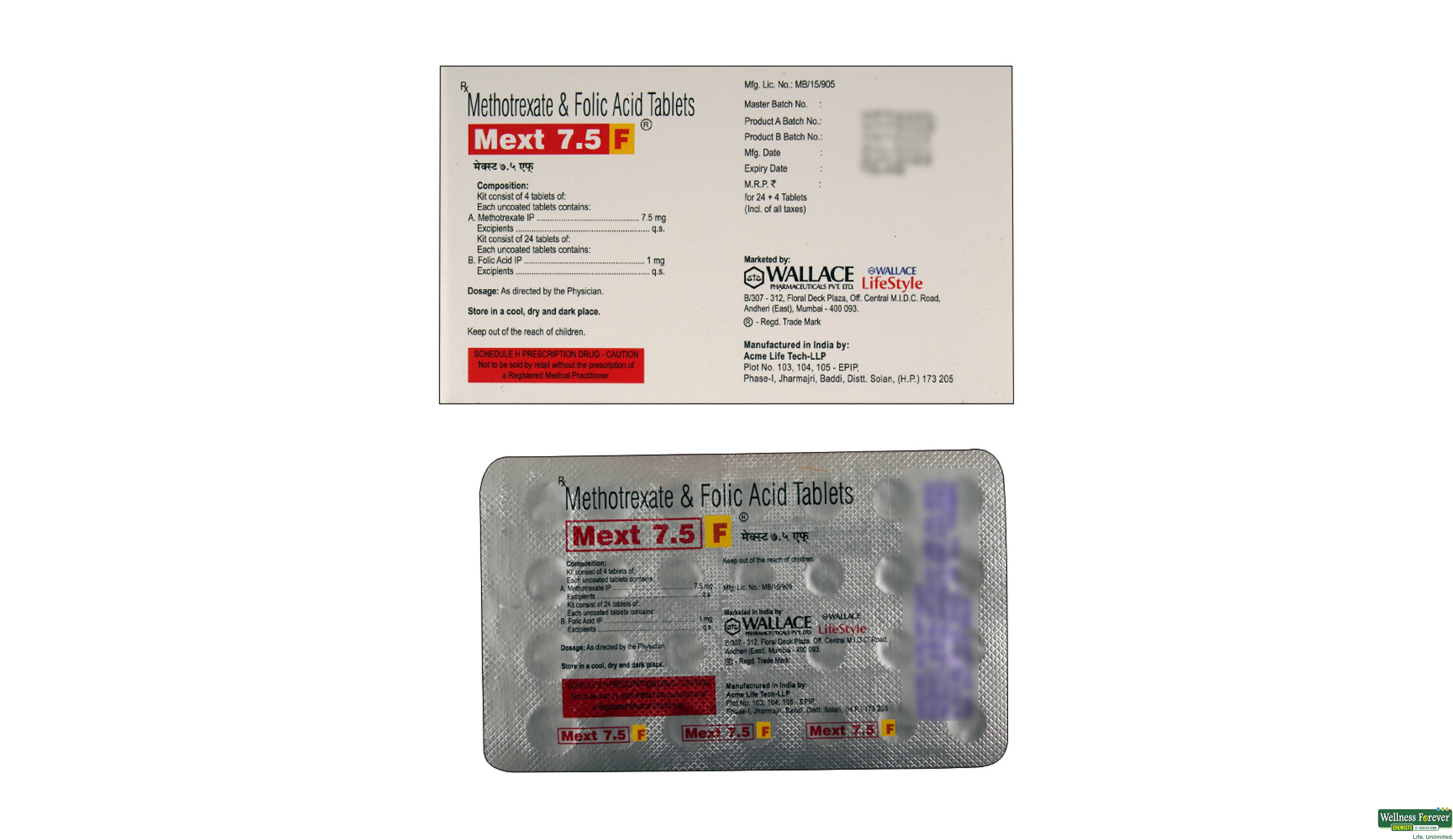 MEXT- F 7.5MG 28TAB- 2, 28TAB, 