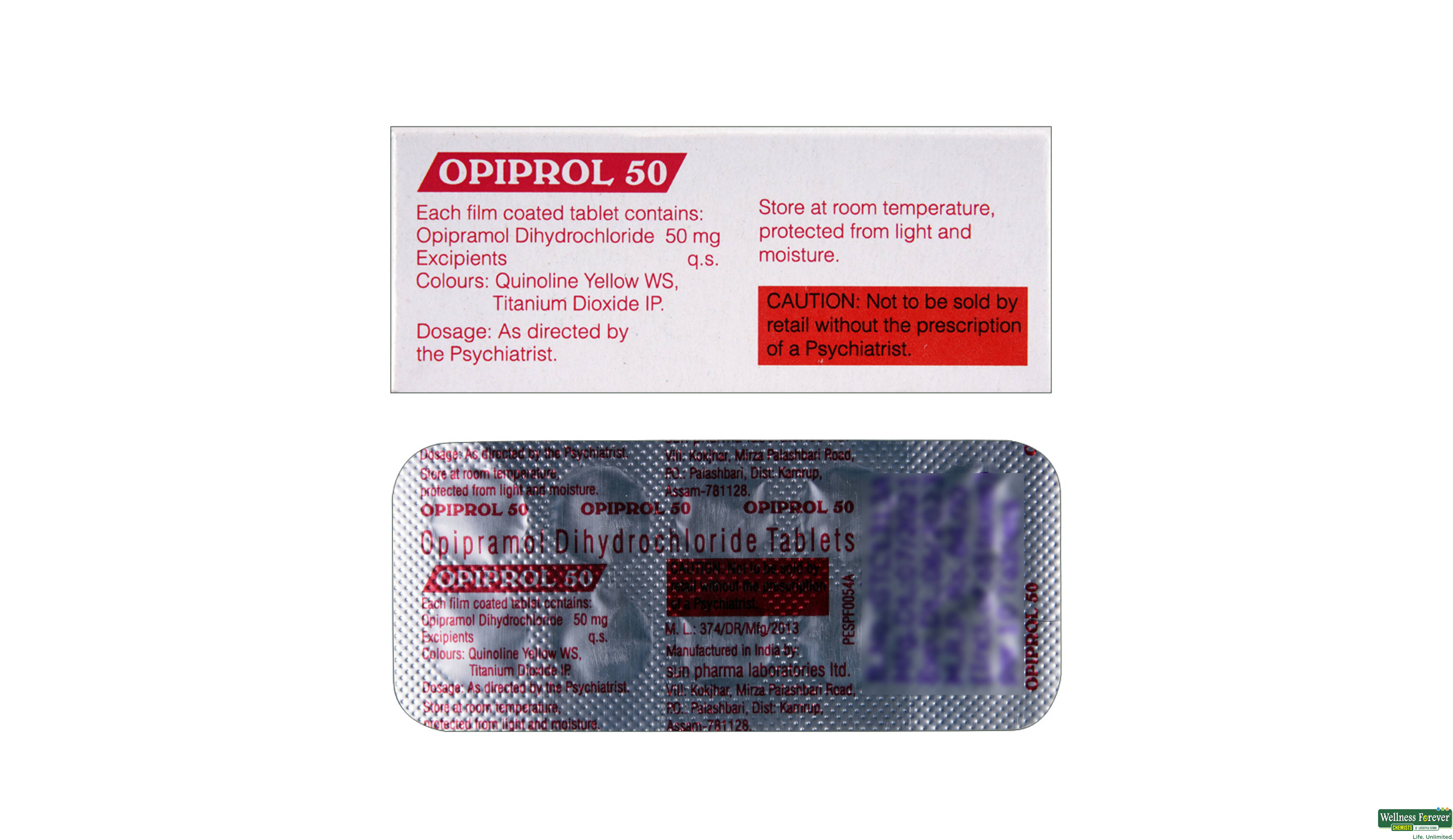 OPIPROL 50MG 10TAB- 2, 10TAB, 