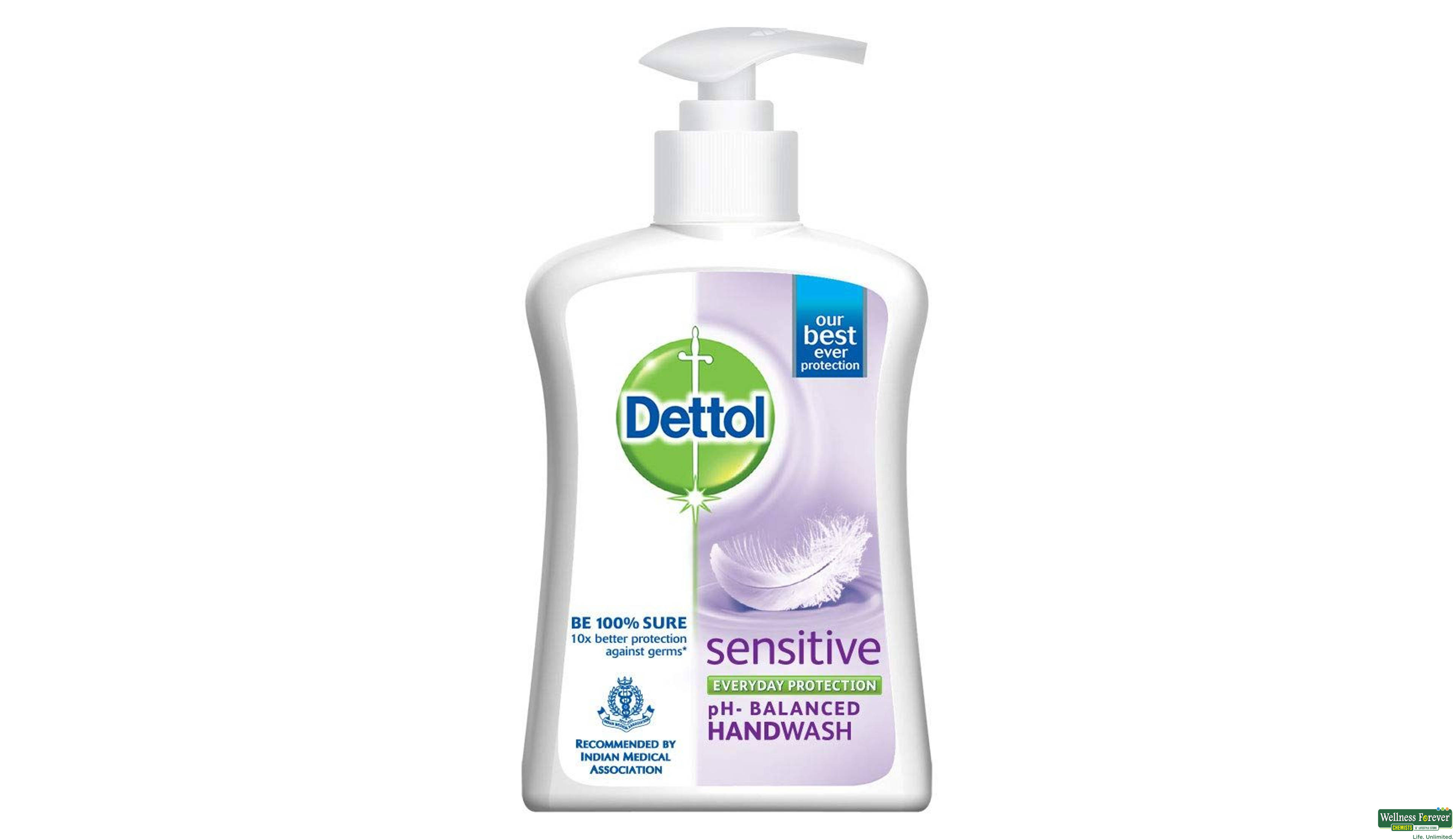 DETT H/WASH SENSITIVE PUMP 200ML- 1, 200ML, 