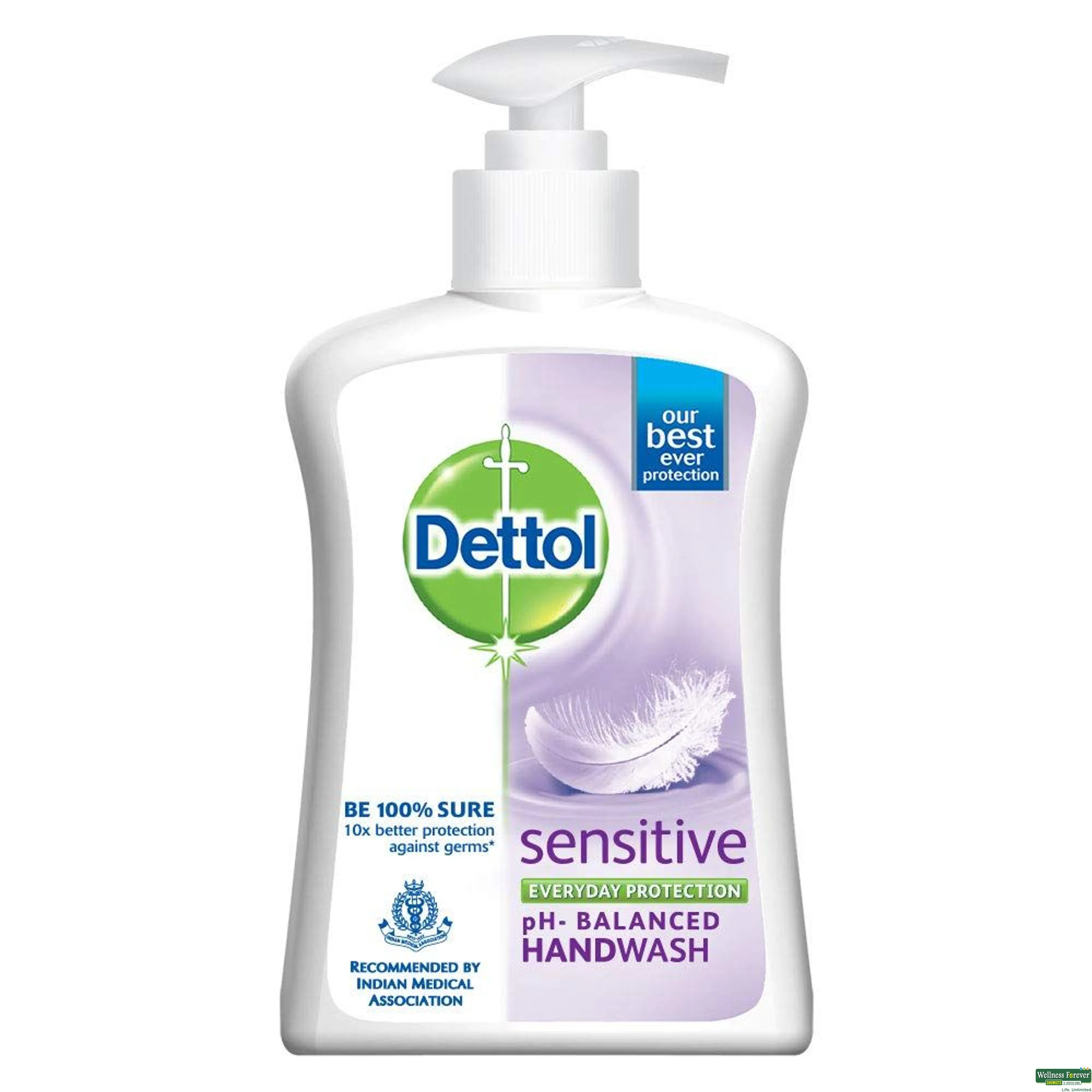 Dettol Liquid Handwash Dispenser Bottle Pump - Original Hand Wash- 200ml, Germ Defence Formula