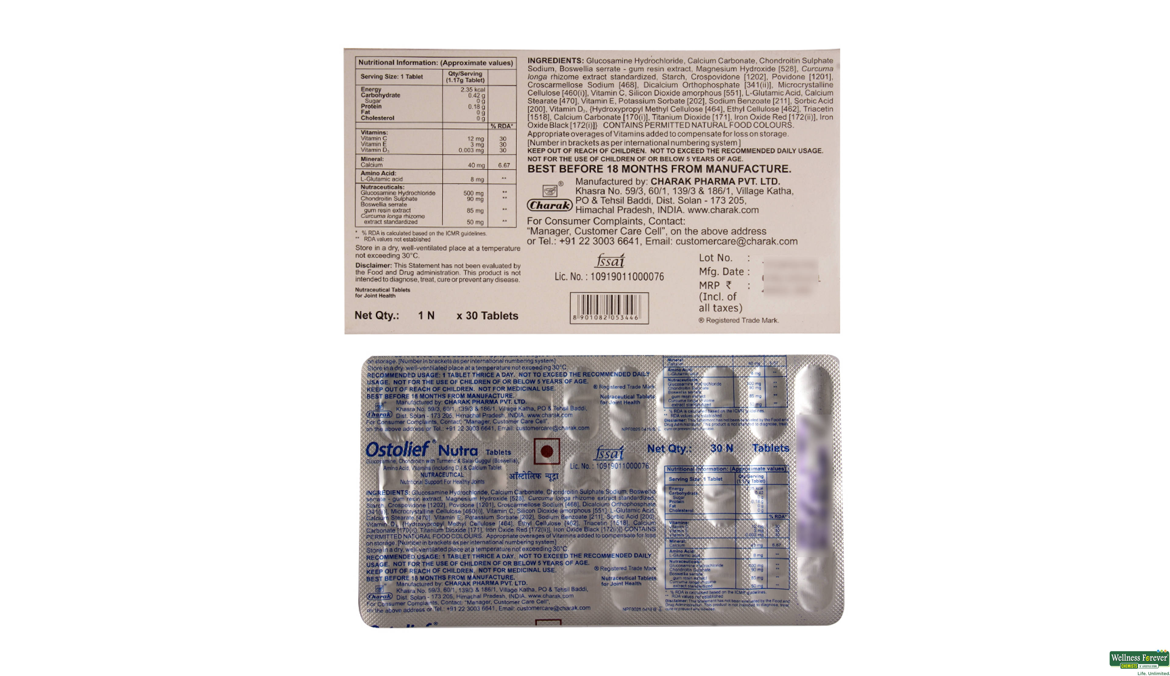 OSTOLIEF-NUTRA 30TAB- 2, 30TAB, 