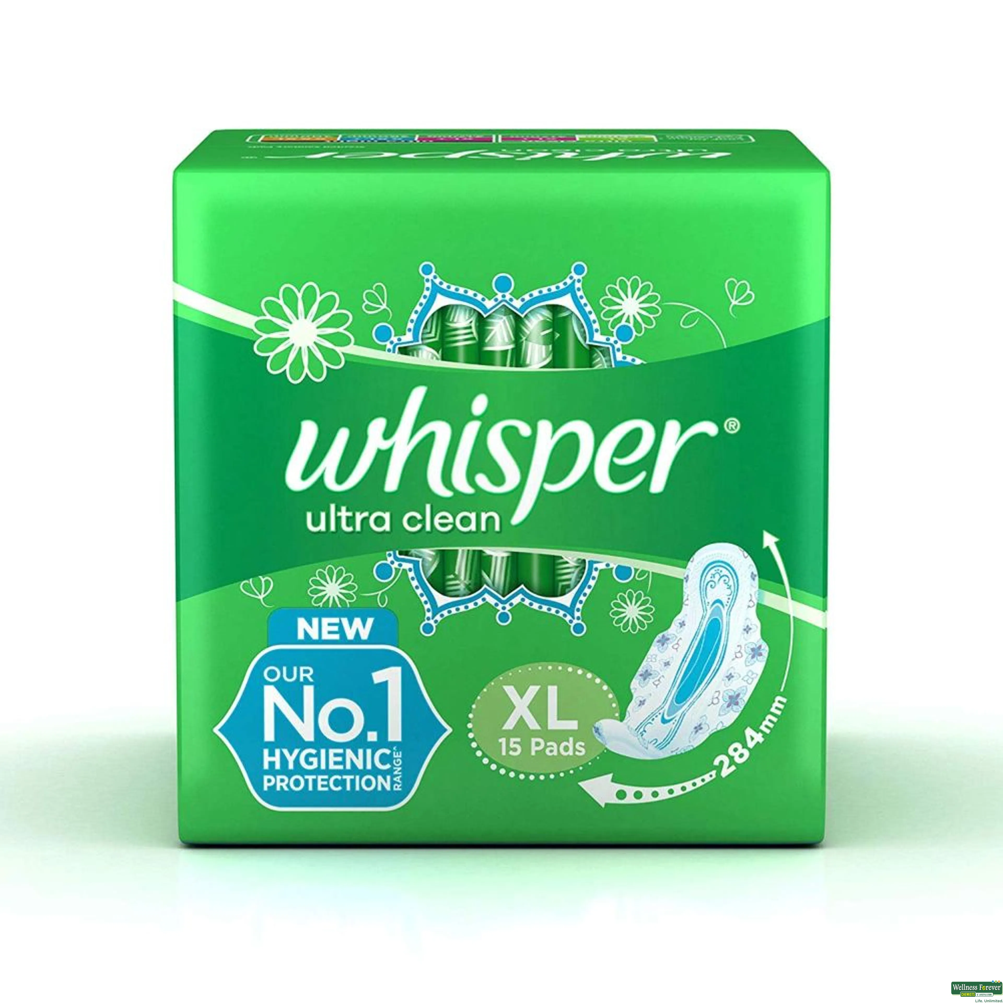 WHISPER SA/PADS ULTRA CLE WINGS XL 15PC-image