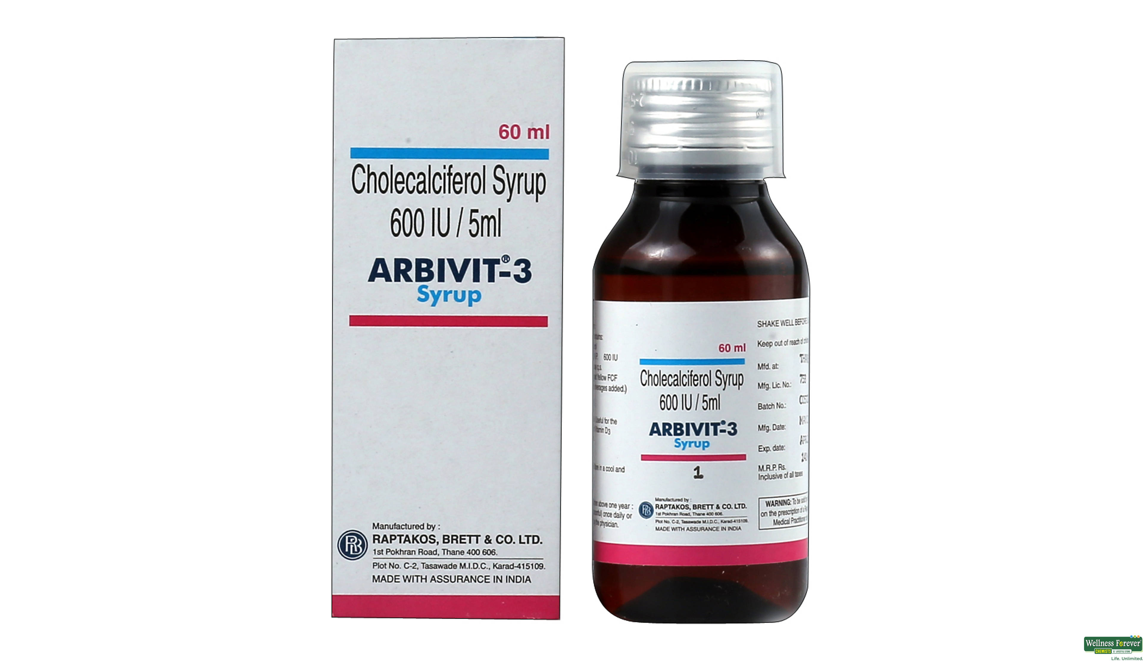 ARBIVIT-3 SYP 60ML- 1, 60ML, 