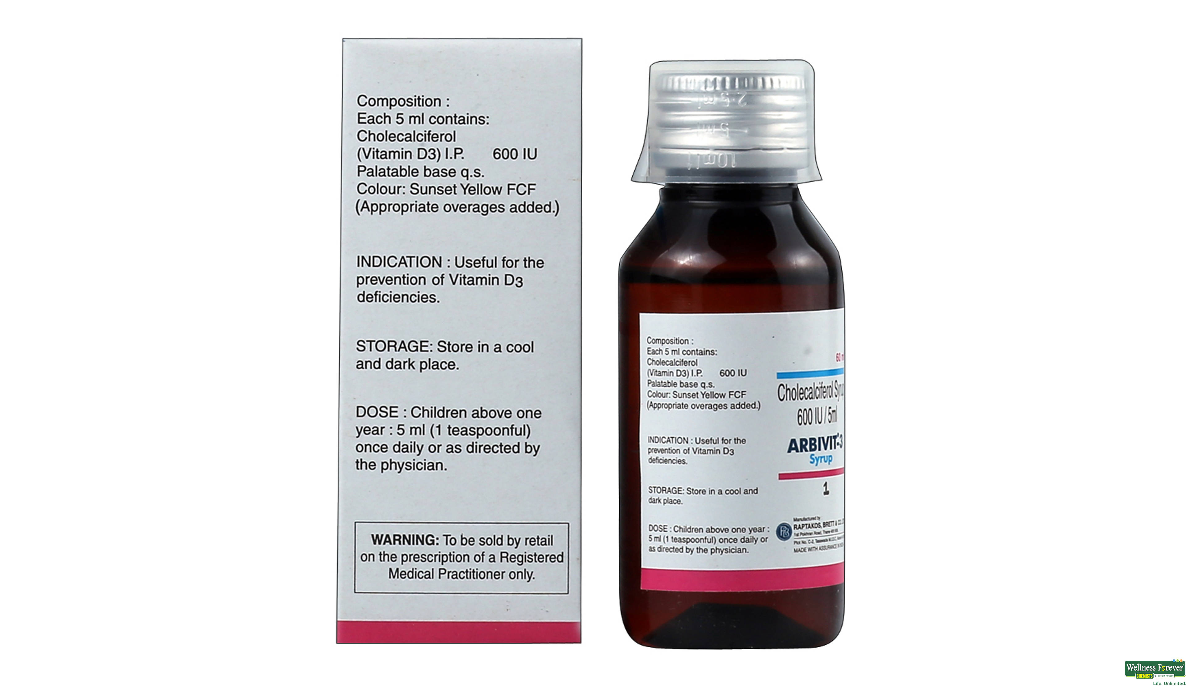 ARBIVIT-3 SYP 60ML- 2, 60ML, 