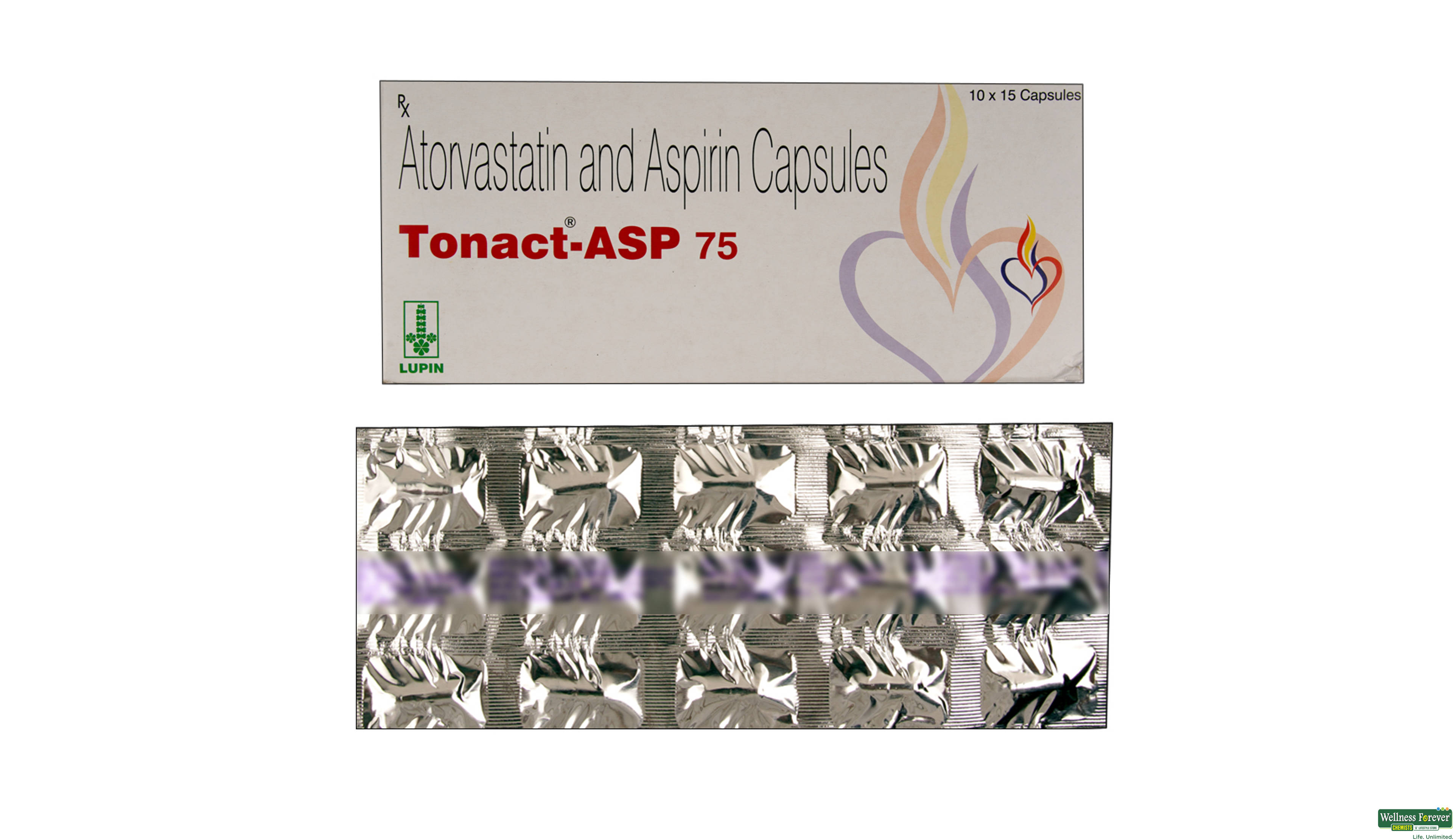 TONACT-ASP 75MG 15CAP- 1, 15CAP, 