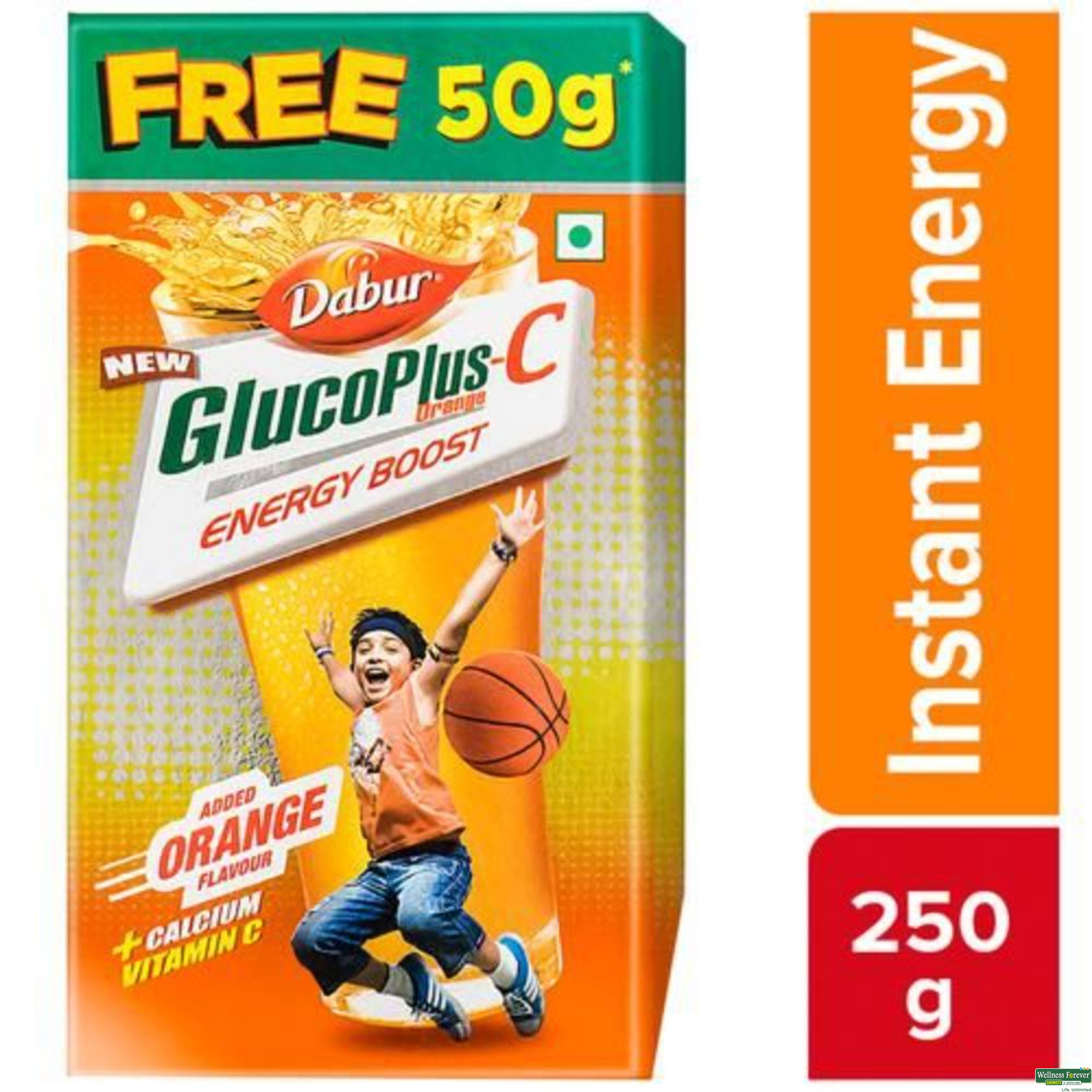 DABUR GLUCOPLUS-C PWDR ORANGE 200GM-image