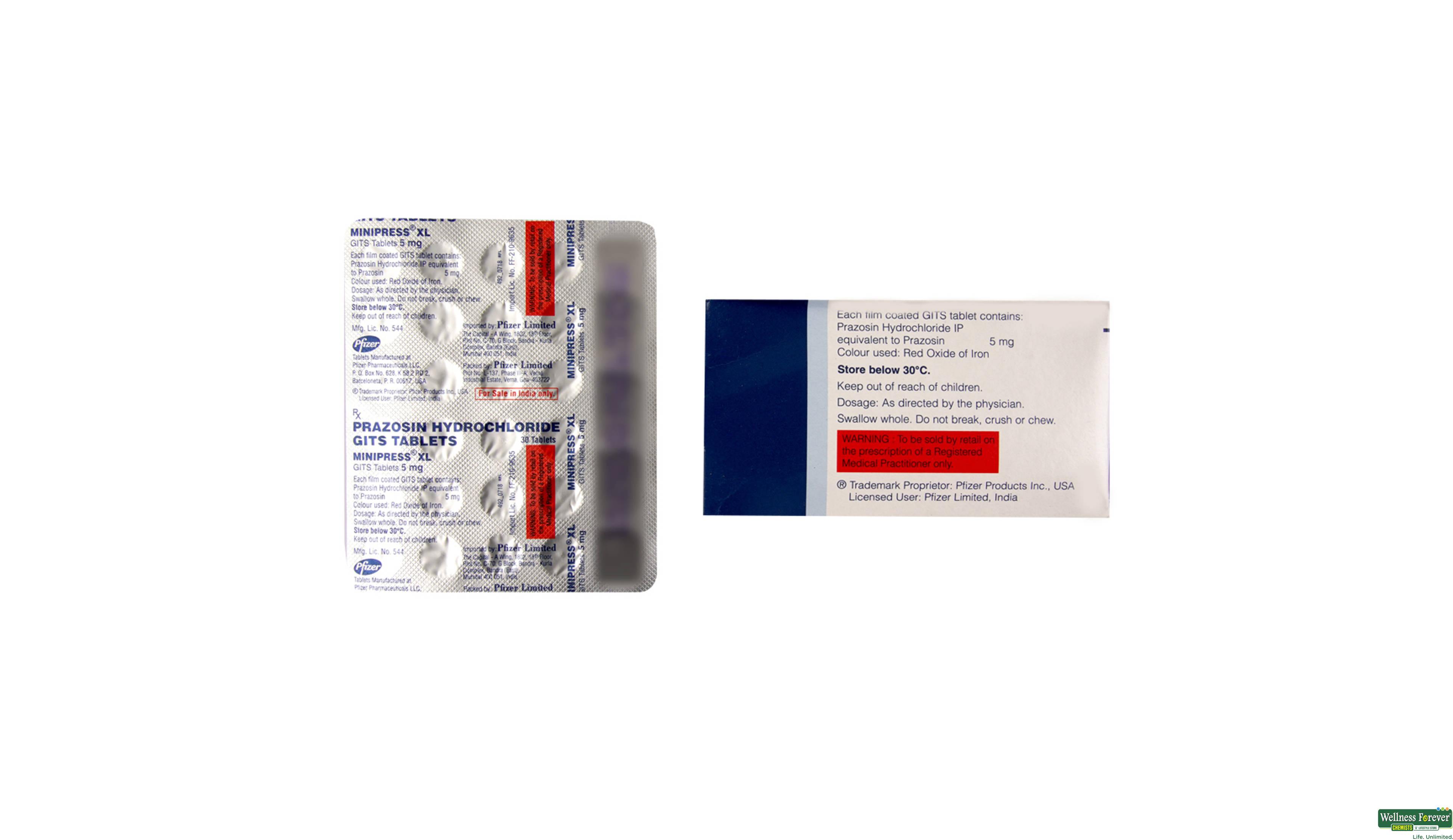 MINIPRESS-XL 5MG 30TAB- 2, 30TAB, 