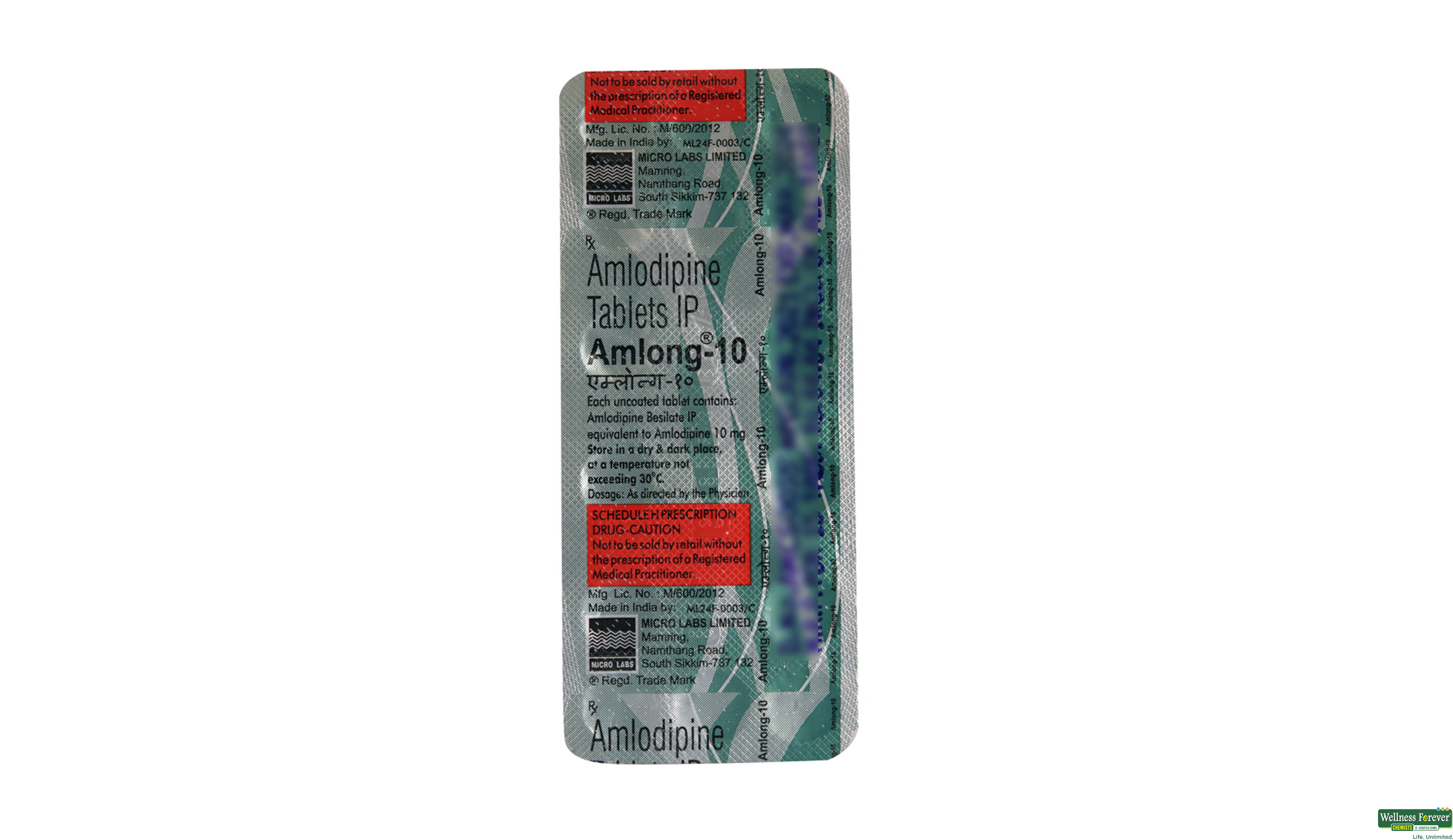AMLONG 10MG 15TAB- 2, 15TAB, 