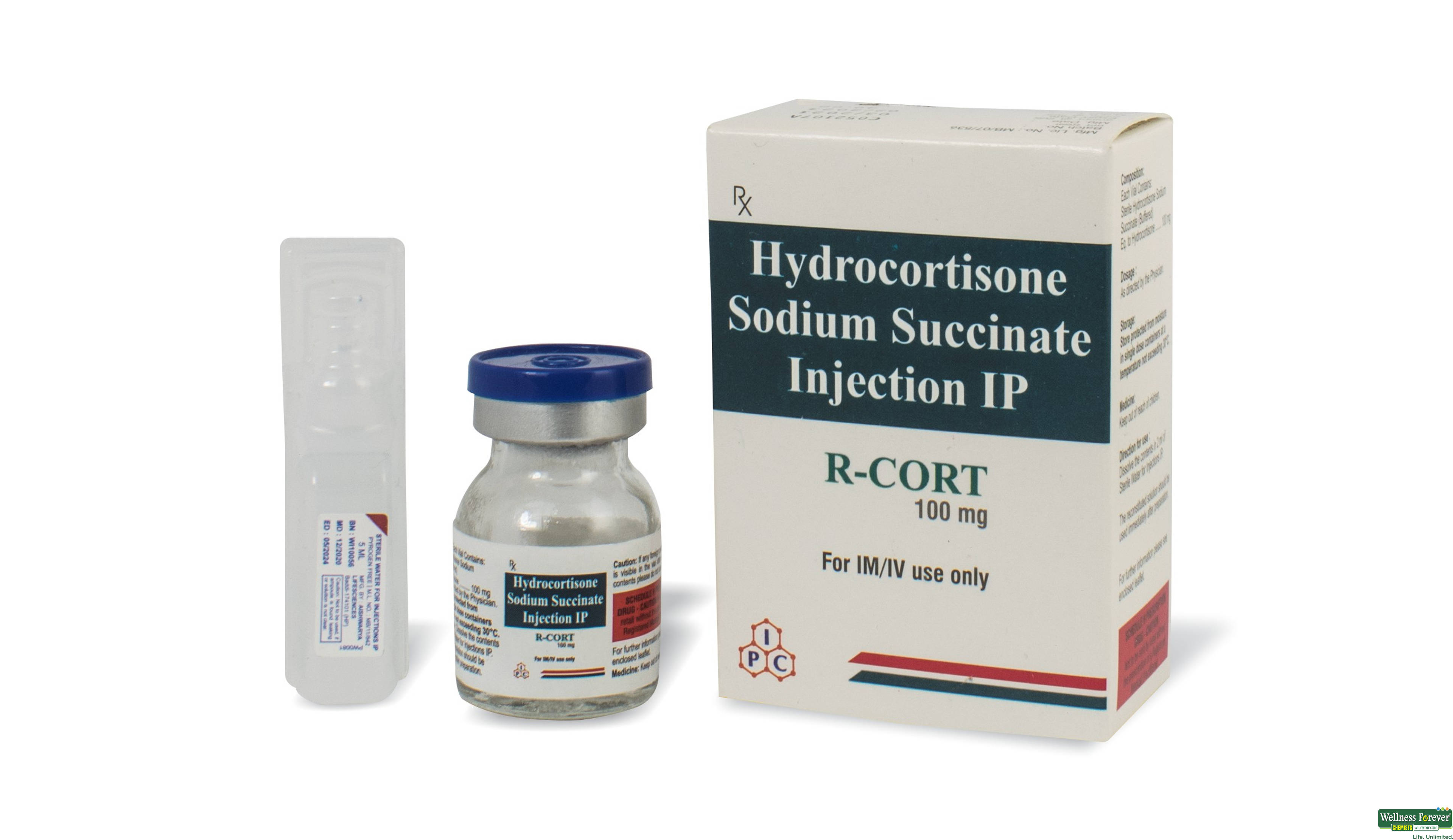 R-CORT 100MG INJ VIAL- 1, 1PC, 