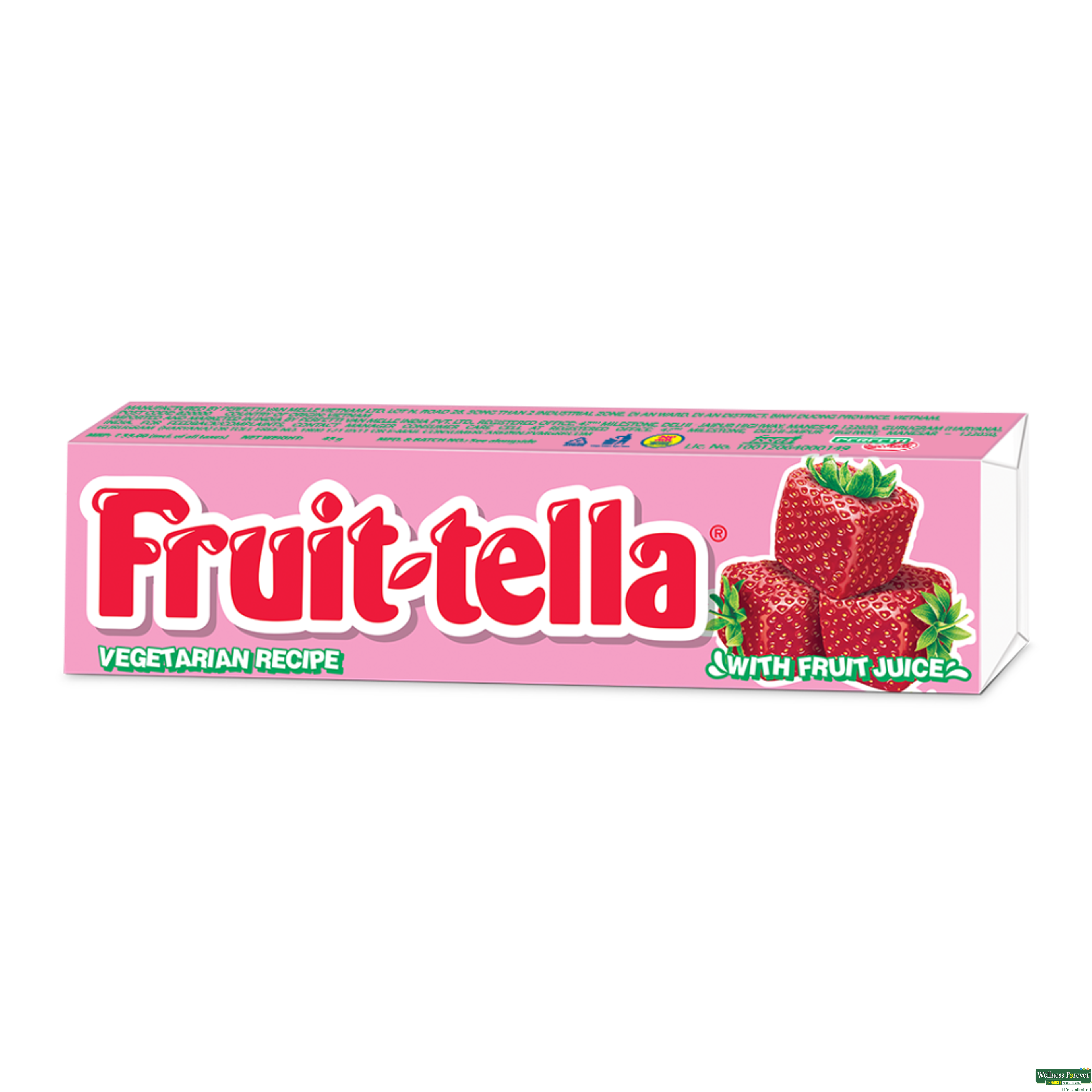 FRUITTELLA TOFFEE STRAWBERRY 45GM-image