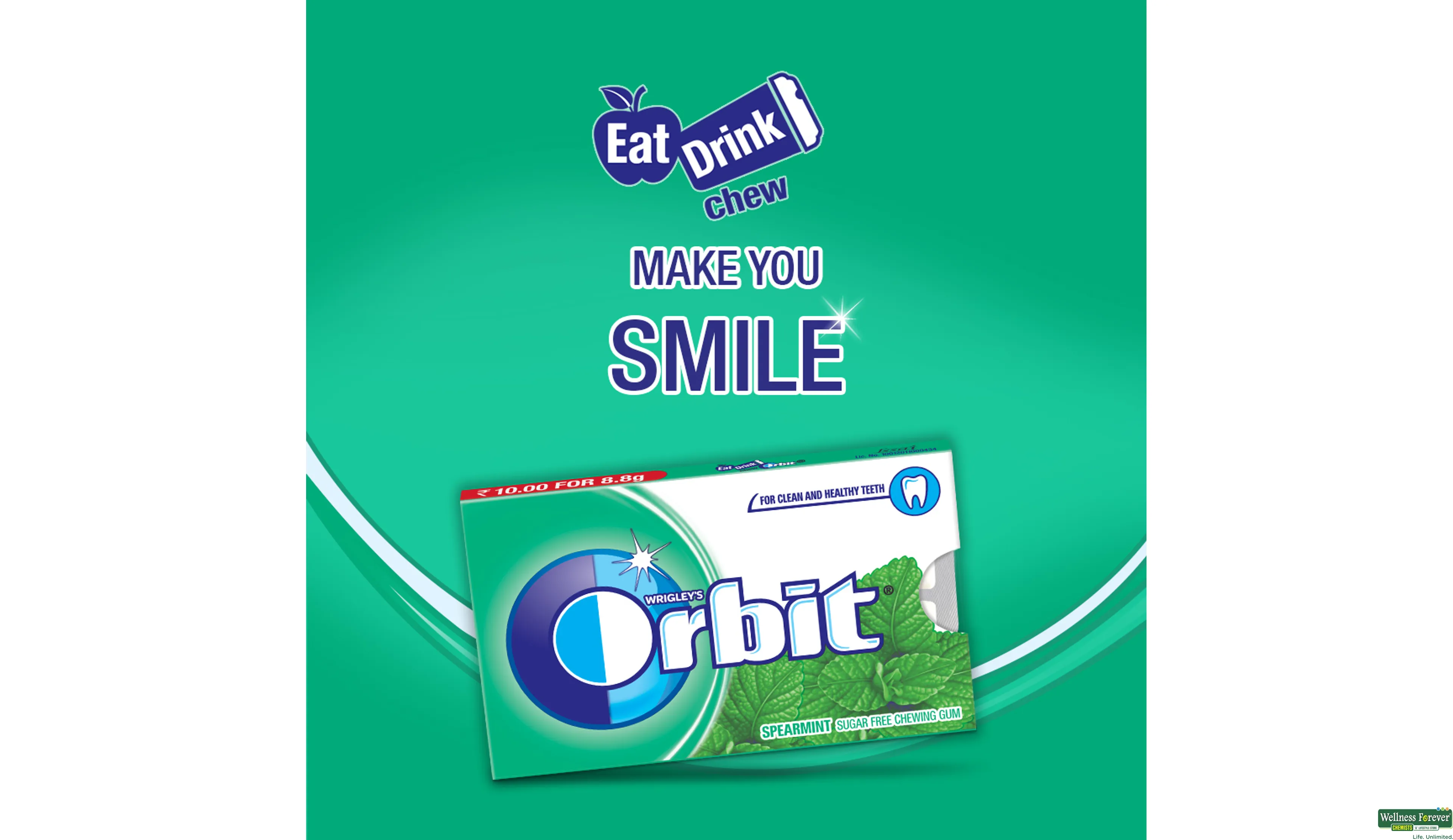 ORBIT SPEARMINT SF 8.8GM- 7, 8.8GM, 