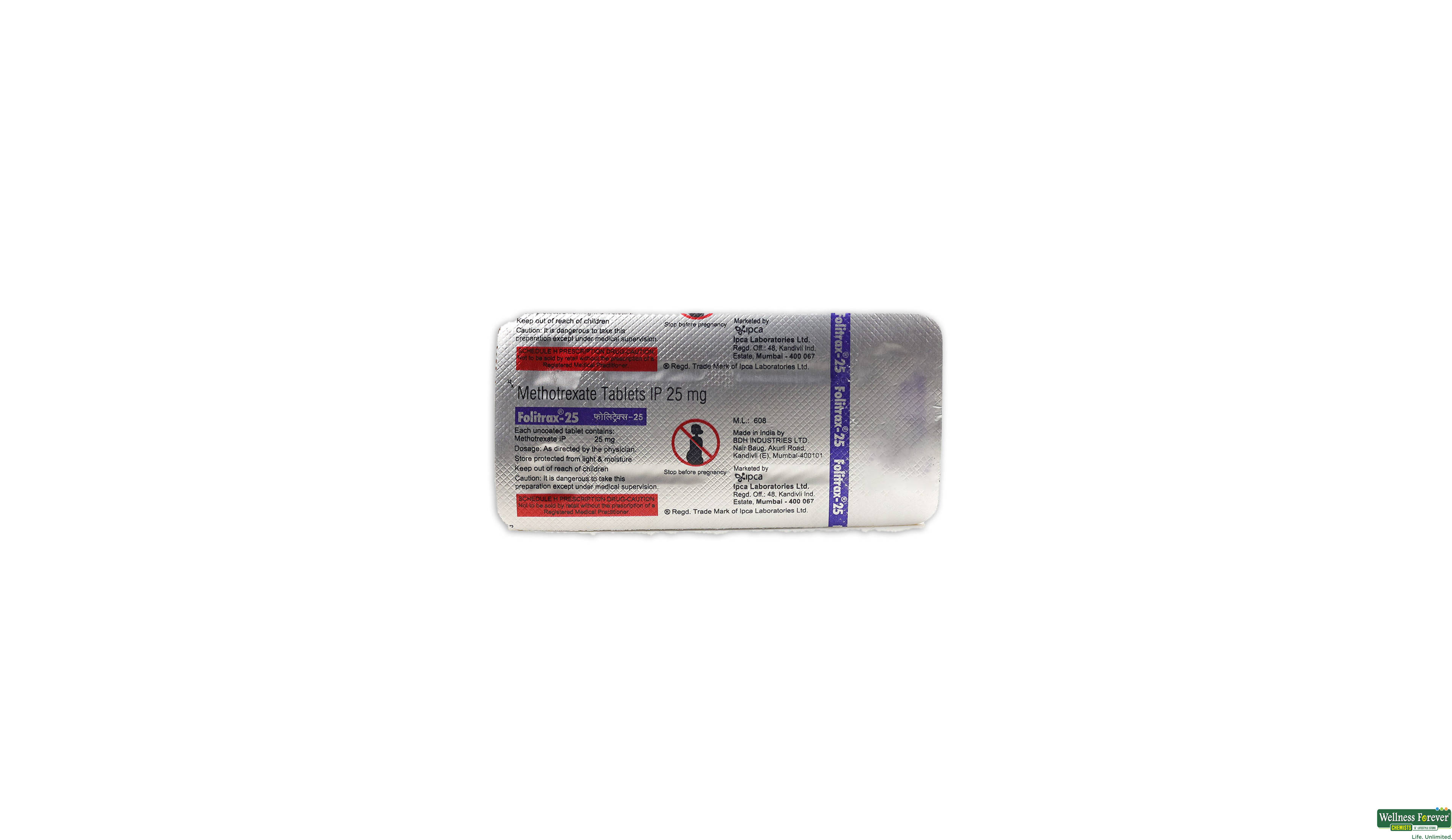 FOLITRAX 25MG 4TAB- 1, 4TAB, 