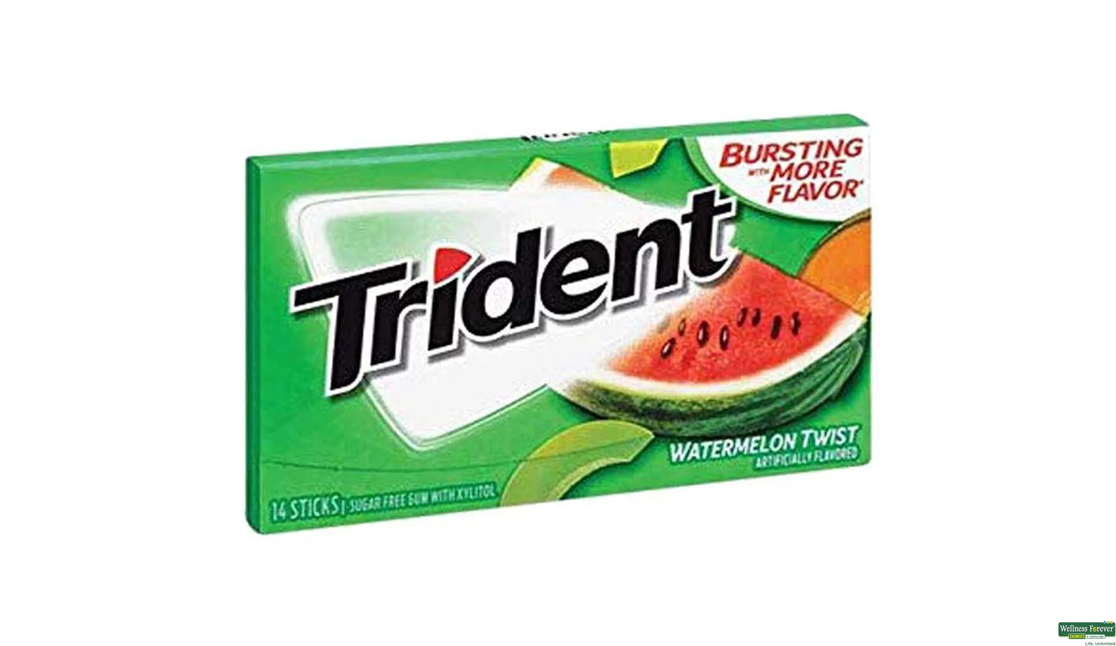 Buy Trident Sugar Free Chewing Gum Tropical Twist 14 pcs Online