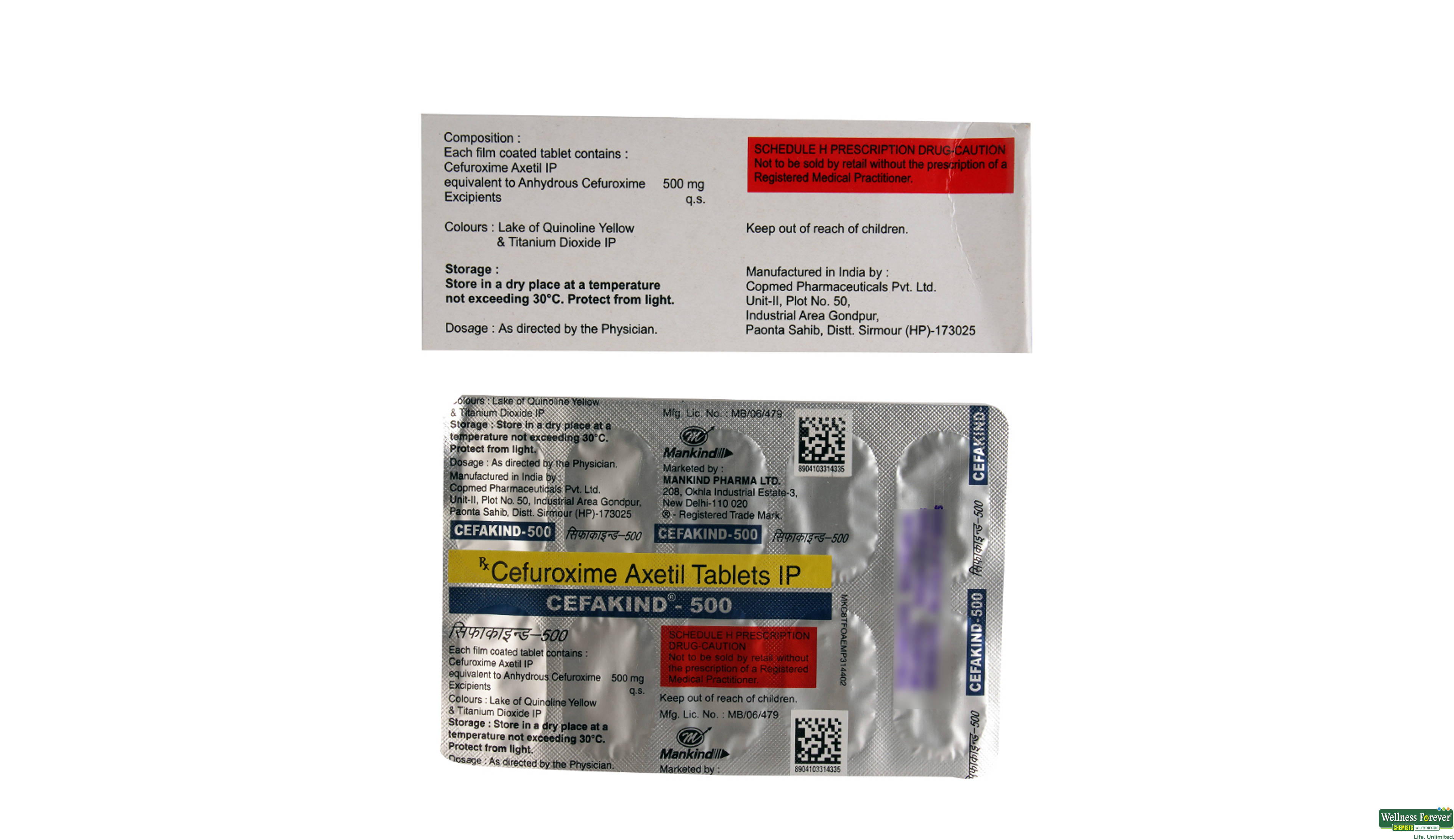 CEFAKIND 500MG 10TAB- 2, 10TAB, 