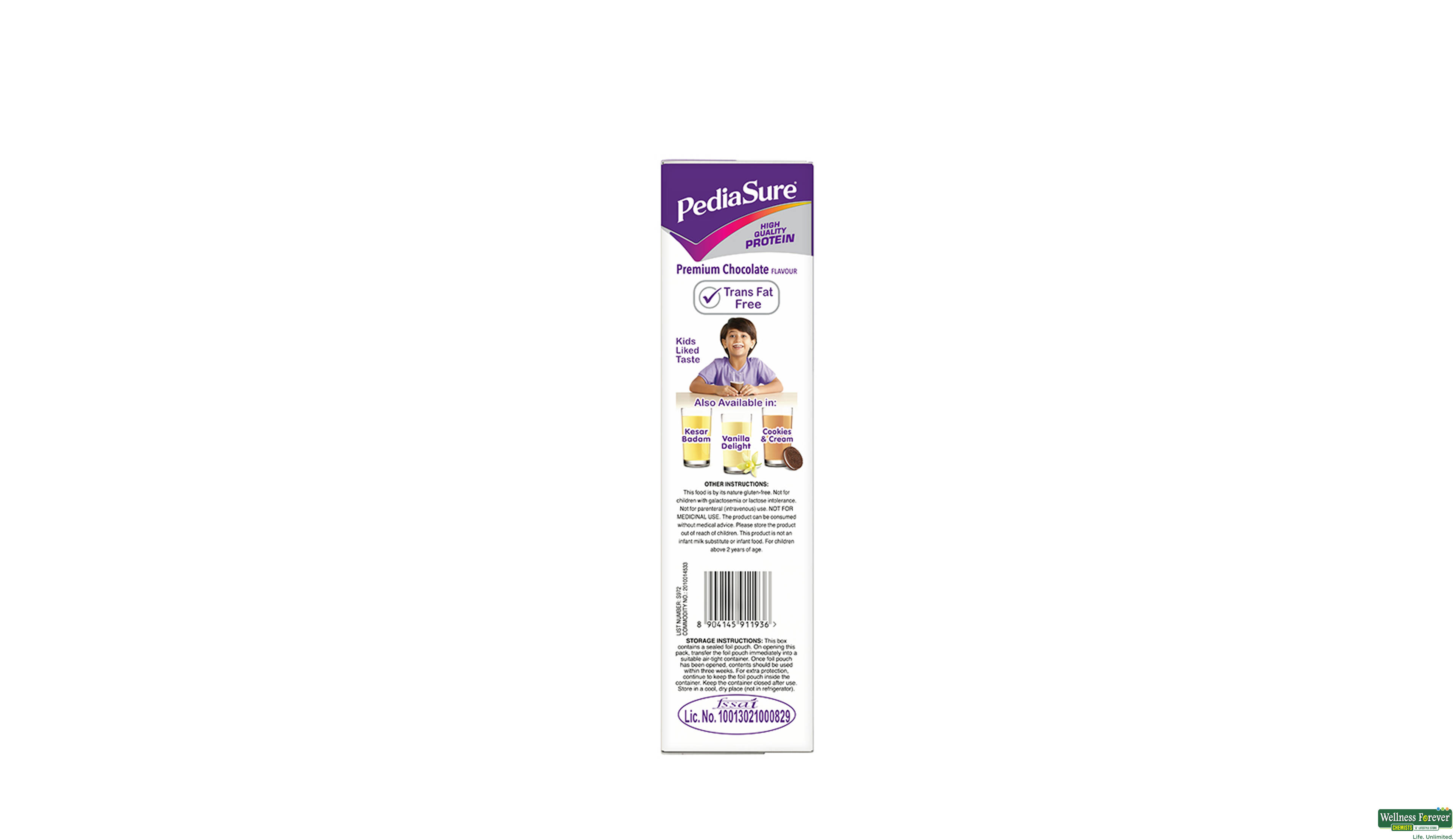 PEDIASURE PREM CHOCOLATE PWDR REF 400GM- 2, 400GM, 