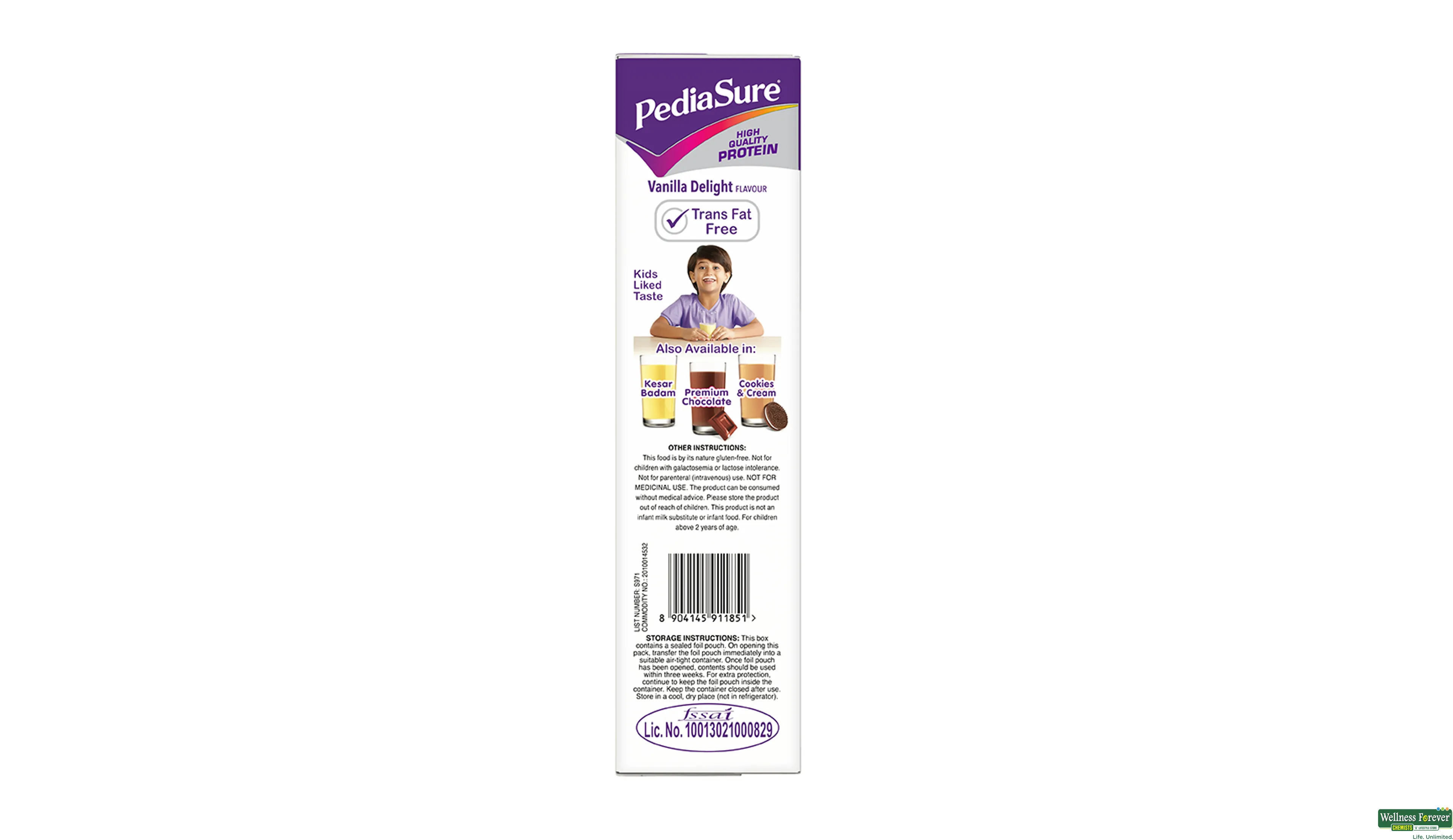 PEDIASURE VANILA DELIGHT PWDR REF 400GM- 3, 400GM, 