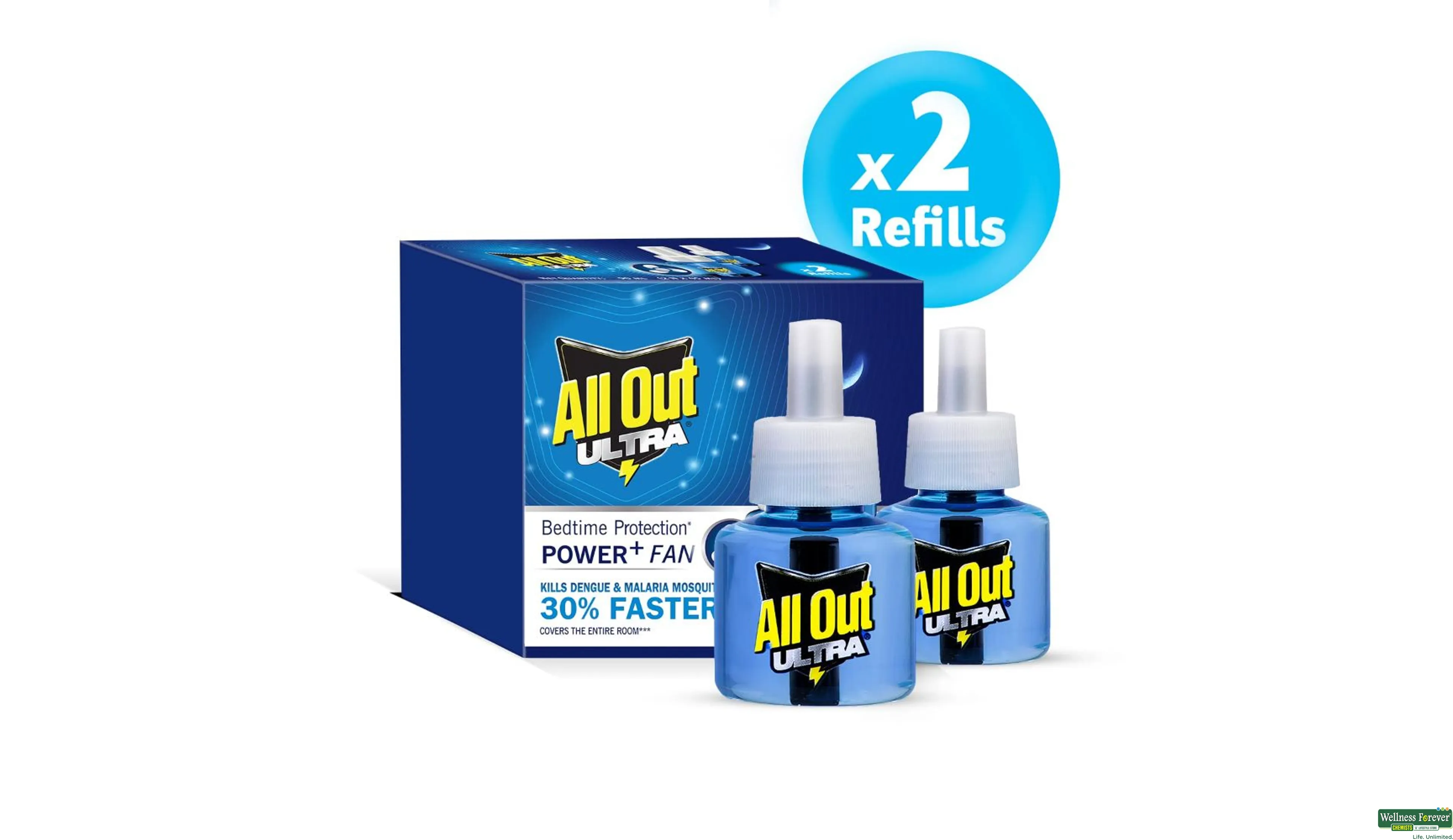 ALLOUT MOSQUITO ULTRA KIT/REF 2X45ML- 1, 2PC, 
