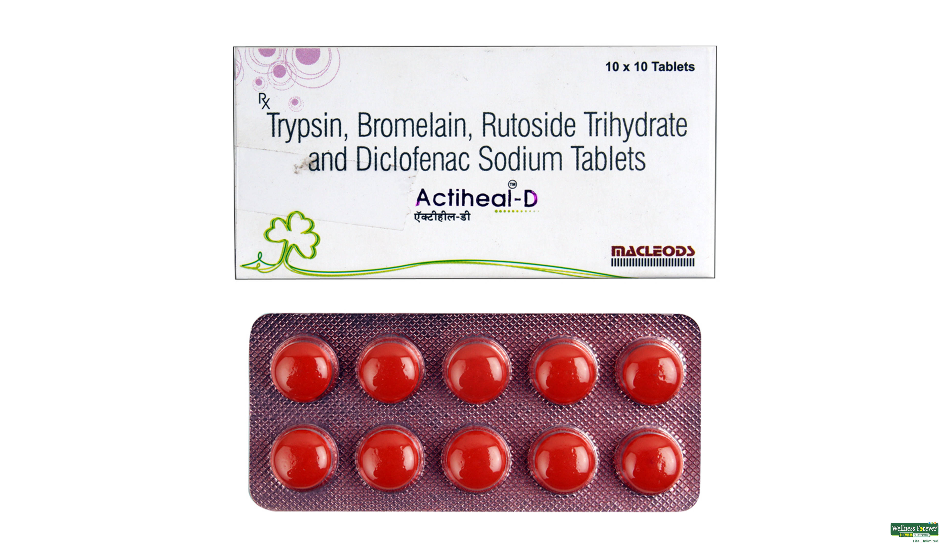 ACTIHEAL-D 10TAB- 1, 10TAB, 