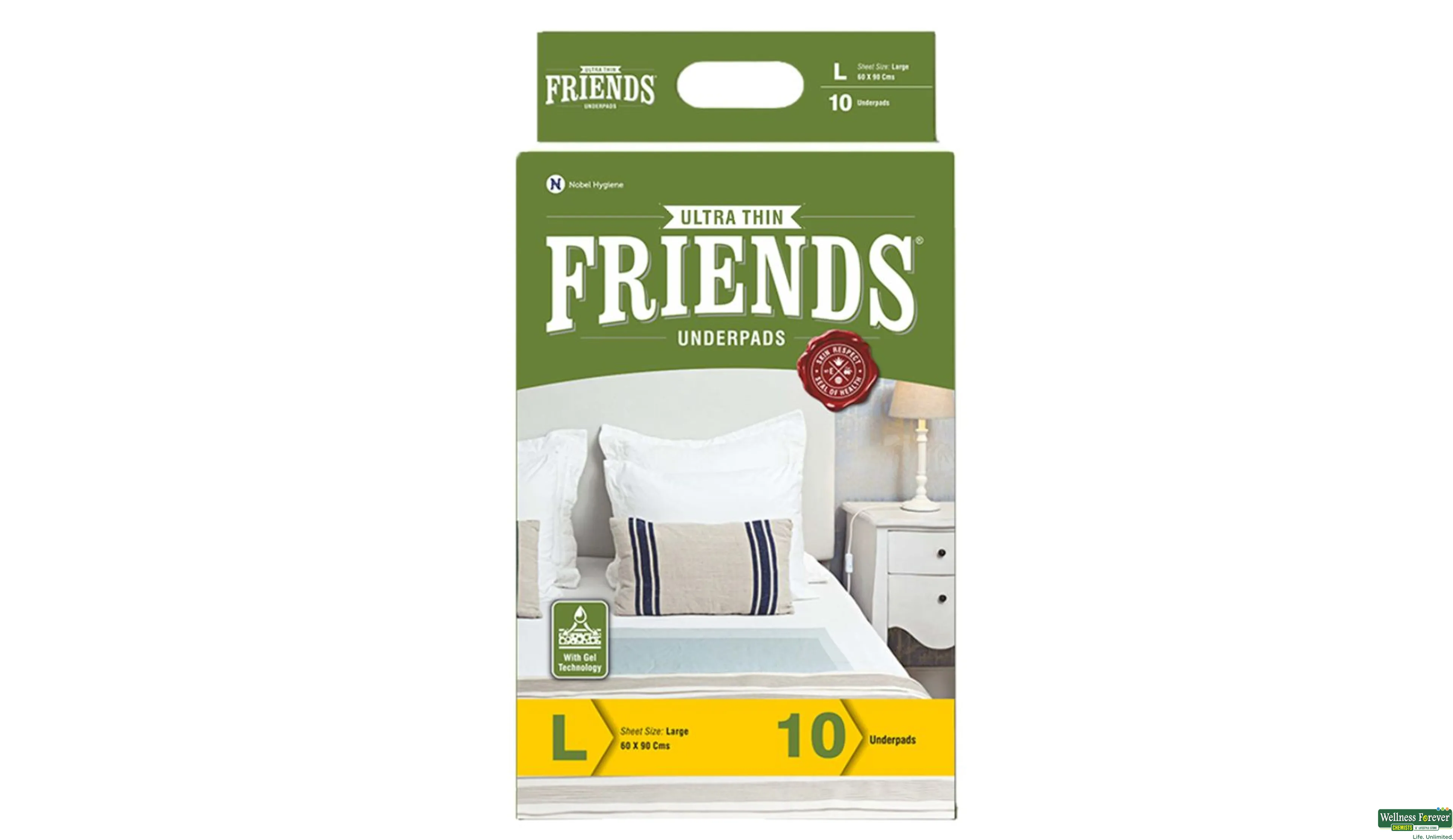 FRIENDS ULTRATHIN SHEET-L 60X90CM 10PC- 1, 10PC, 