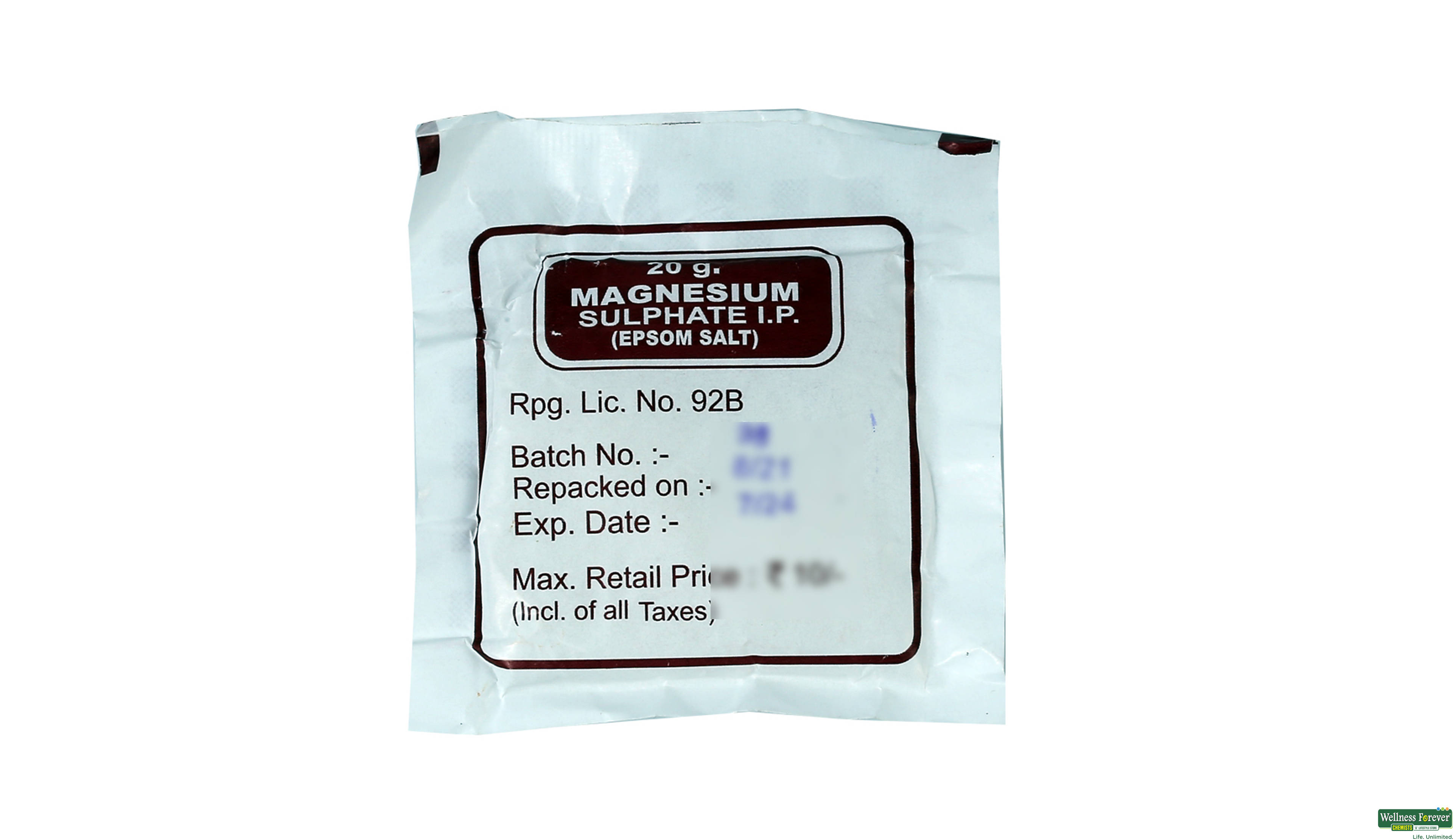 MAGNESIUM SULPHATE PWDR BASS 20GM- 2, 20GM, null