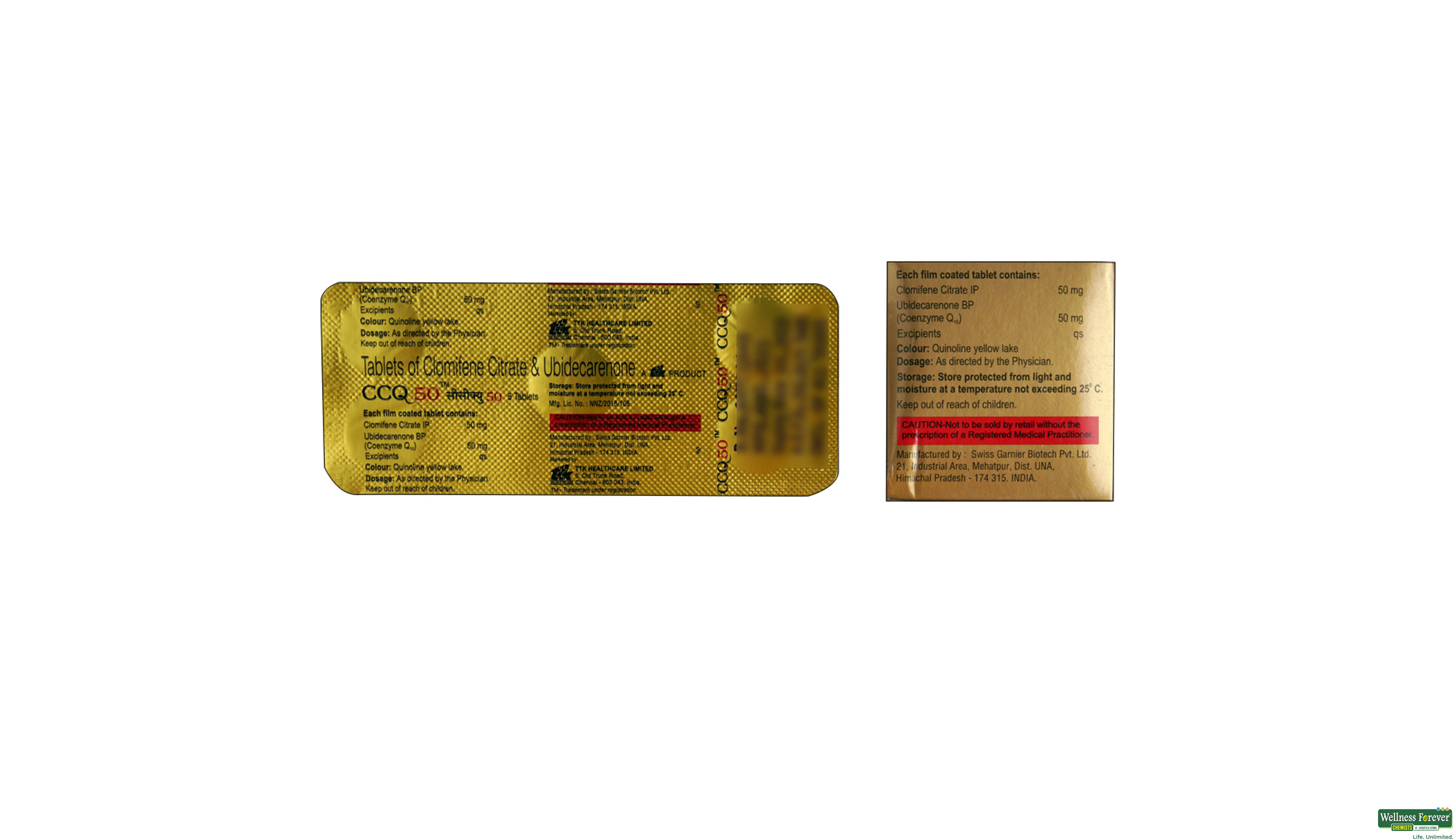 CCQ 50MG 5TAB- 2, 5TAB, 