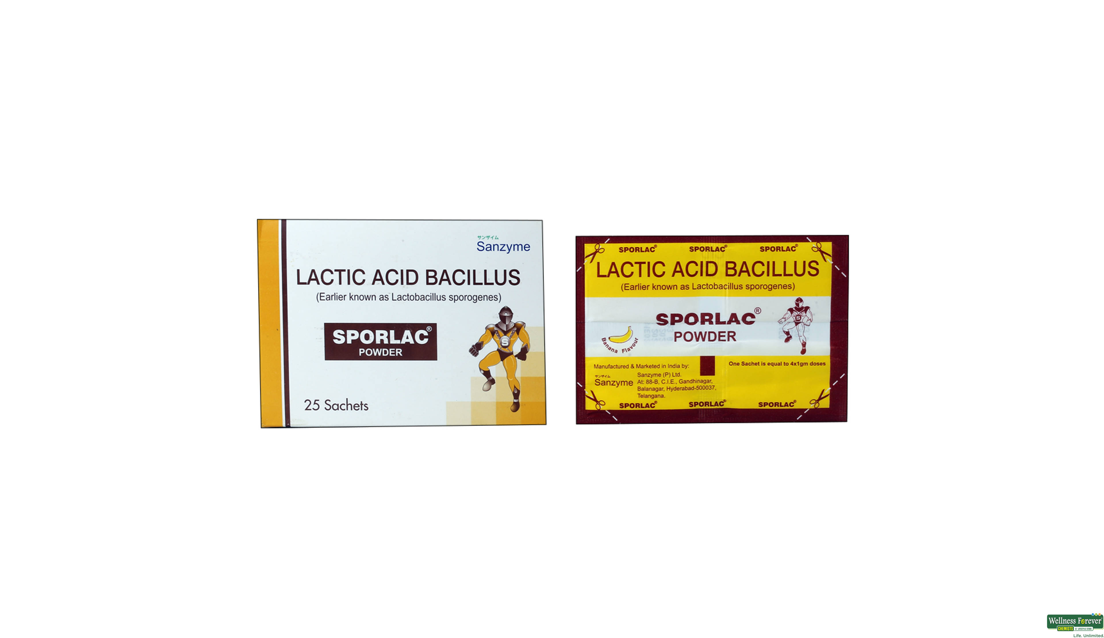 SPORLAC 4X1GM SACH- 1, 4GM, 