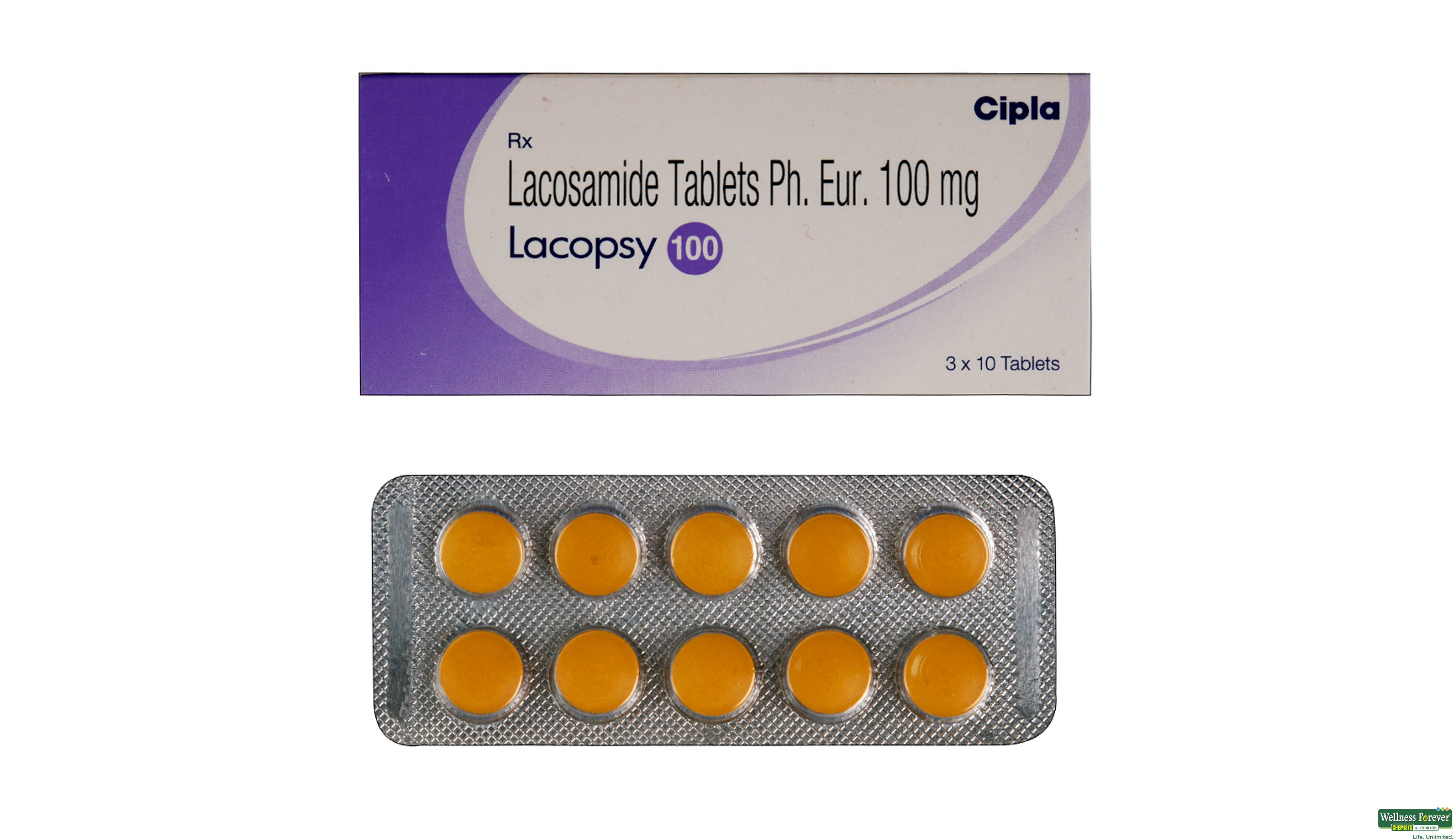 LACOPSY 100MG 10TAB- 1, 10TAB, 